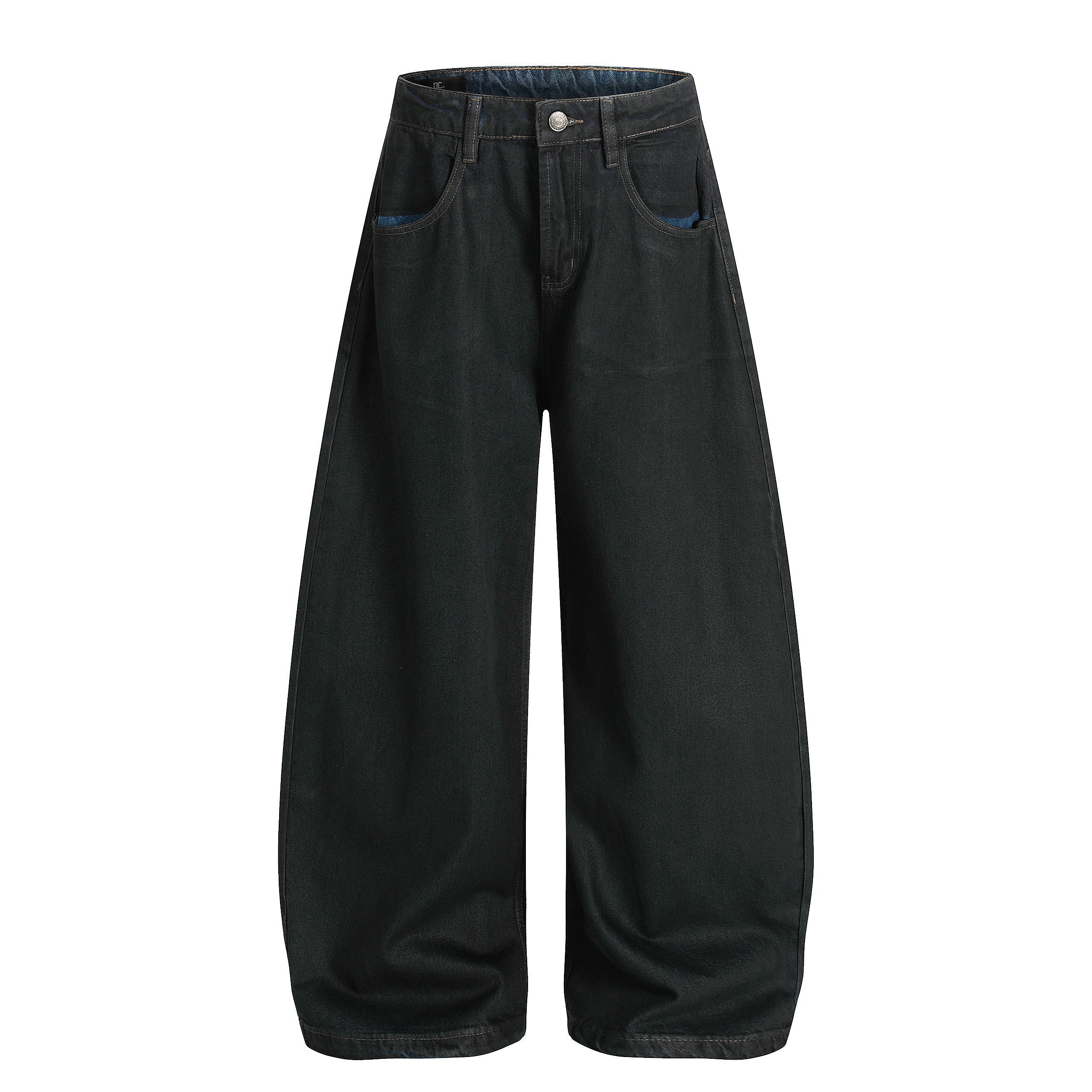 CapCabin Minimal Curved Denim Pants