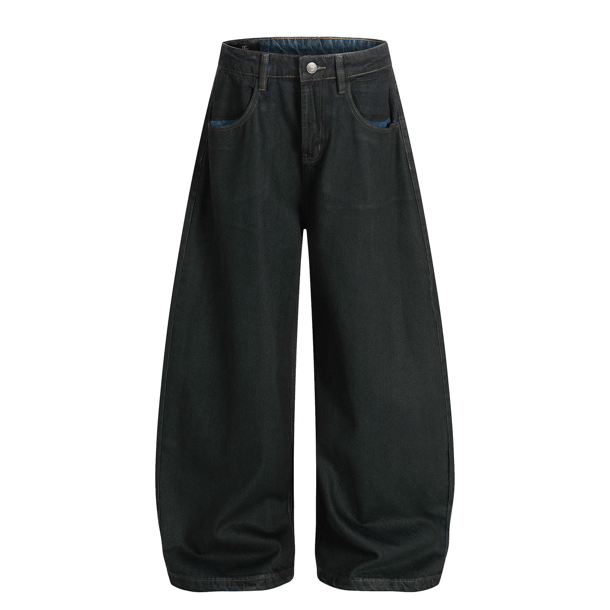 CapCabin Minimal Curved Denim Pants