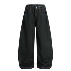 CapCabin Minimal Curved Denim Pants