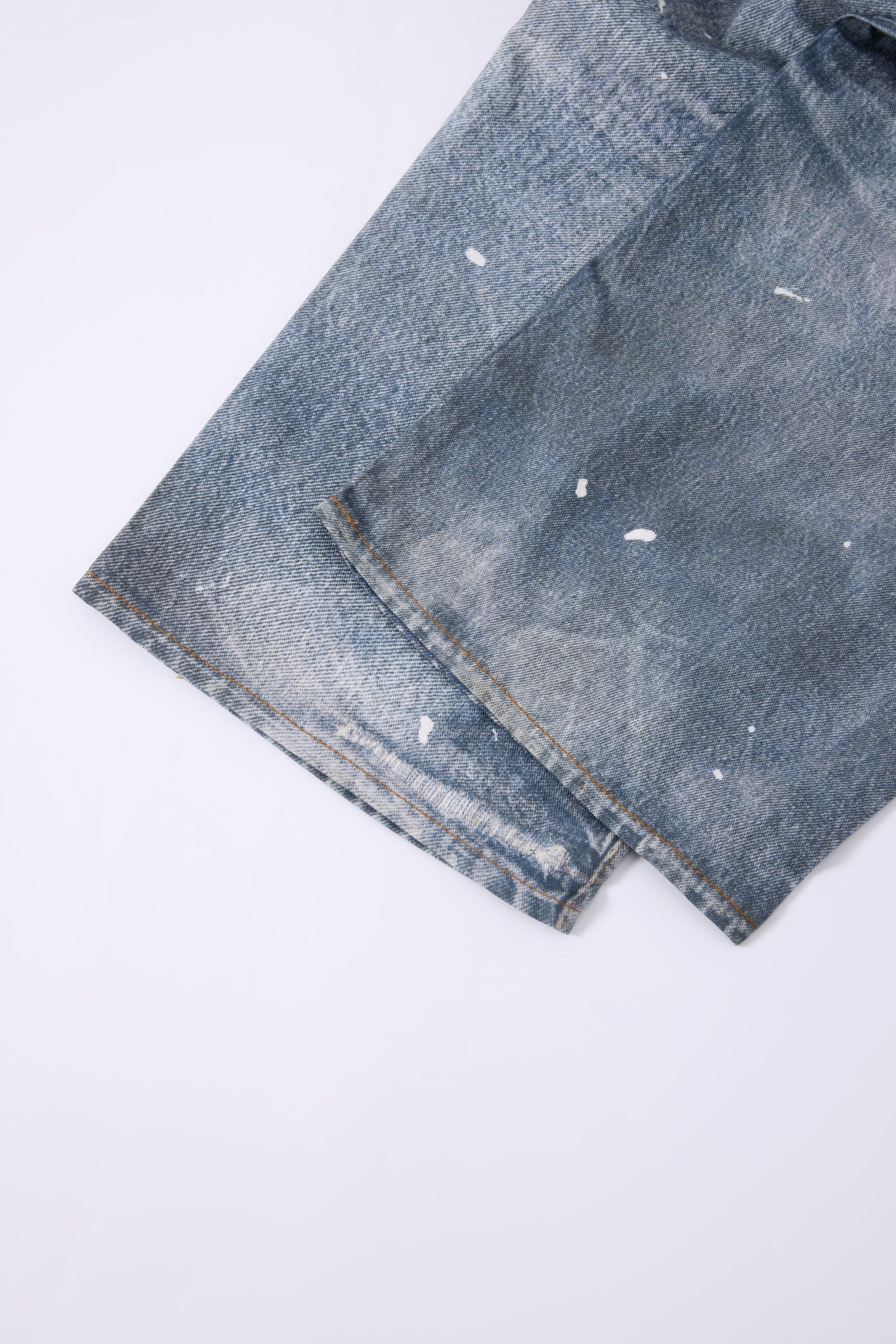 CapCabin Layered Waist Distressed Jeans