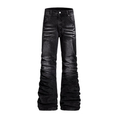 CapCabin Stacked Washed Denim Pants