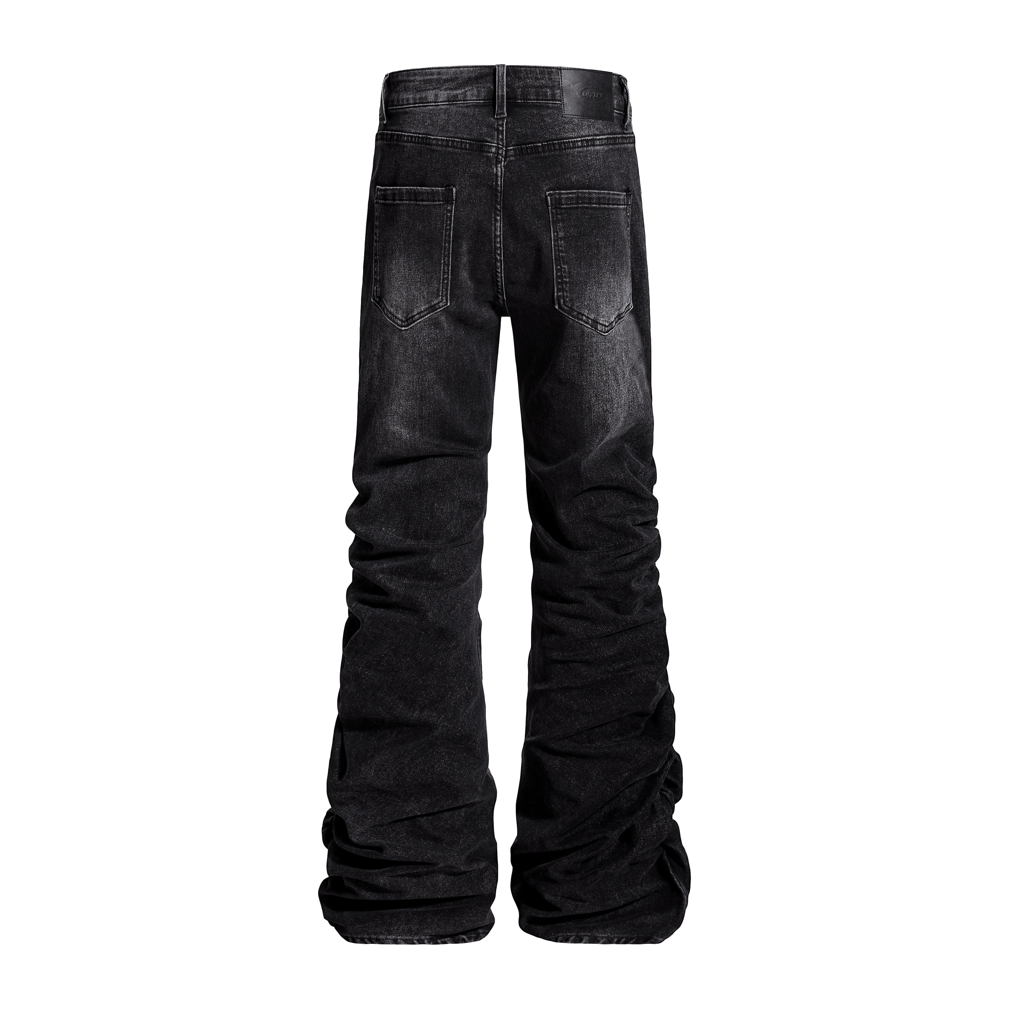 CapCabin Stacked Washed Denim Pants