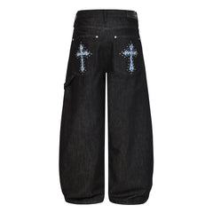CapCabin Cross Pocket Wide-Leg Jeans