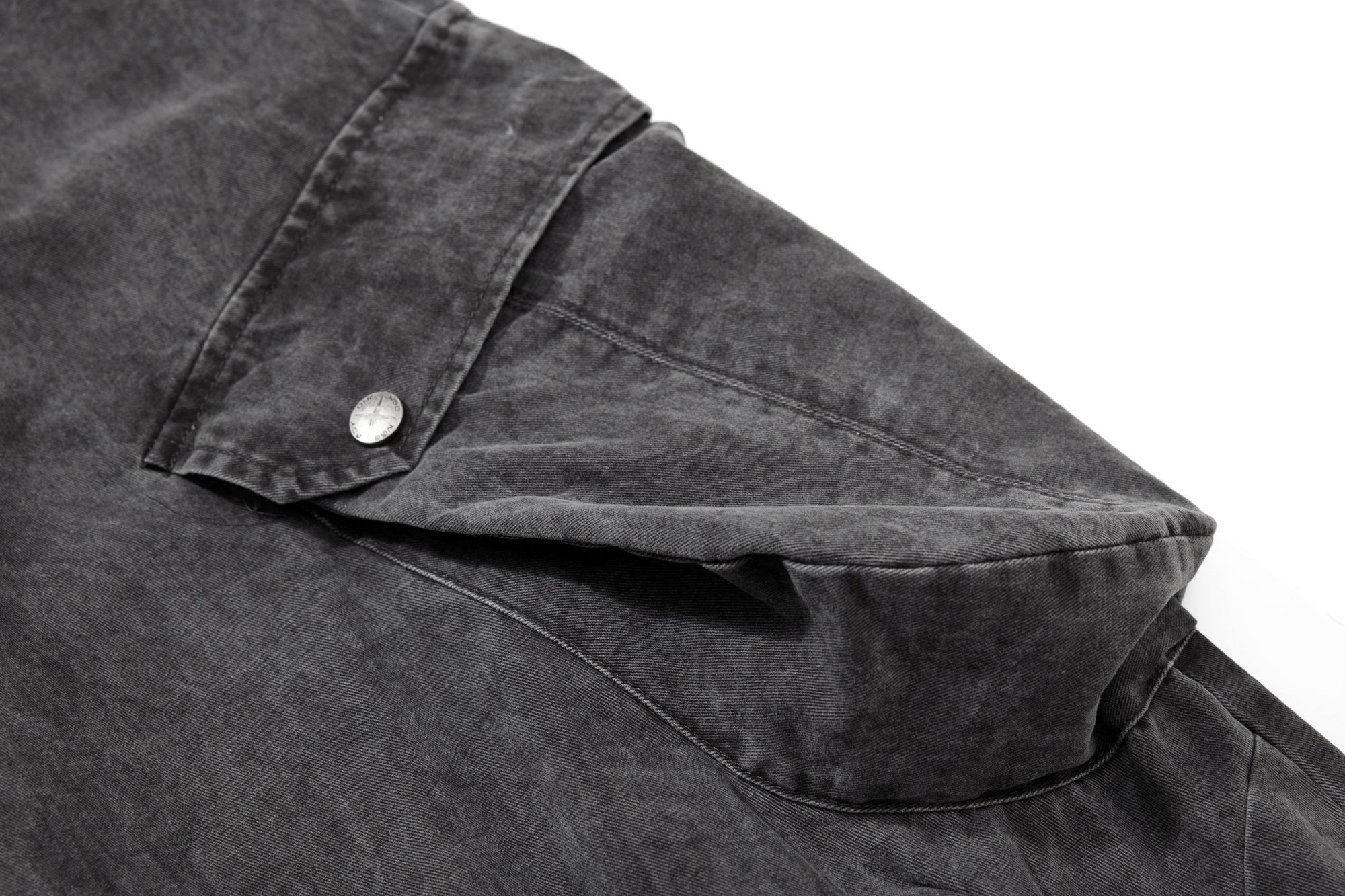 CapCabin Washed Wide-Leg Cargo Pants