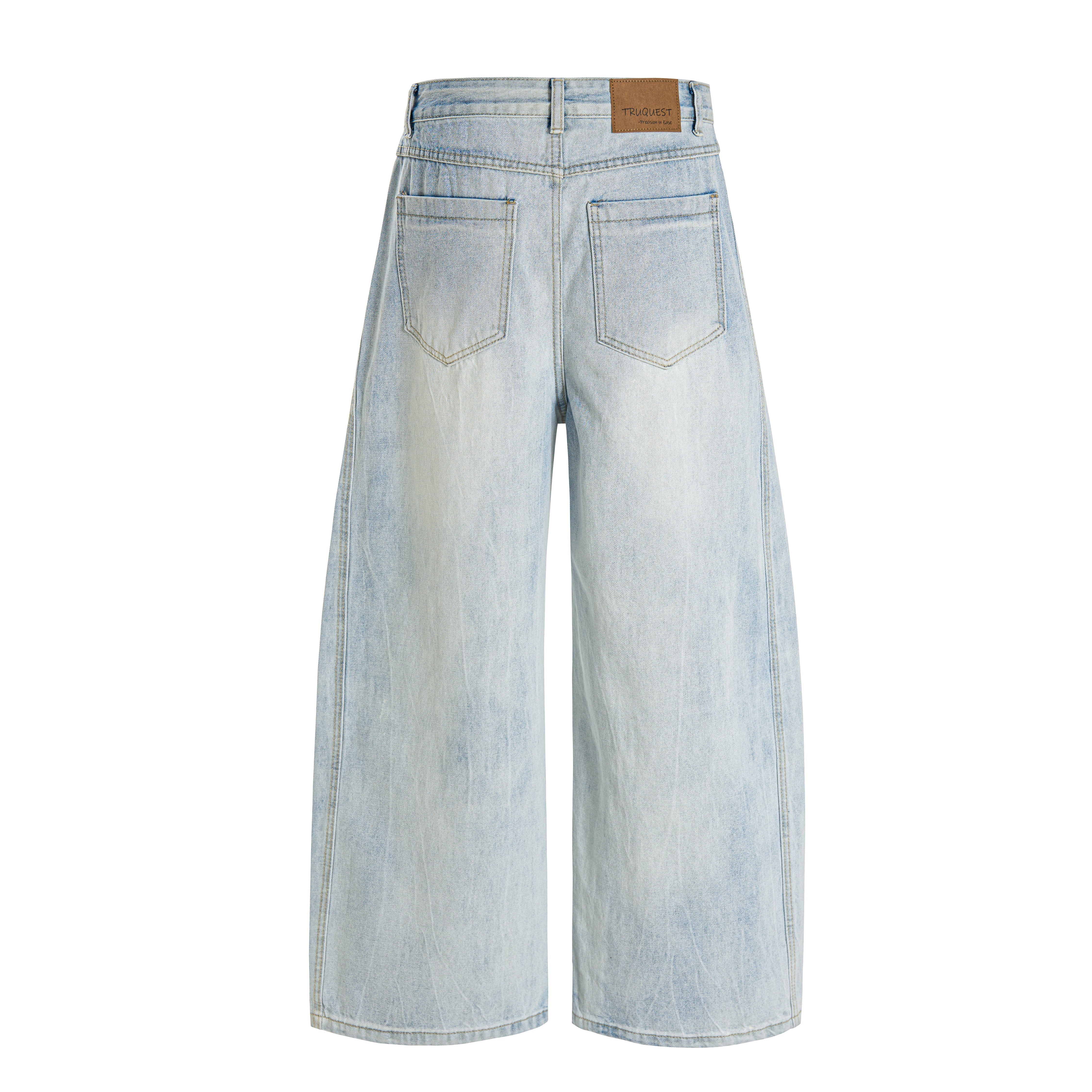 CapCabin Vintage Wide-Leg Washed Jeans