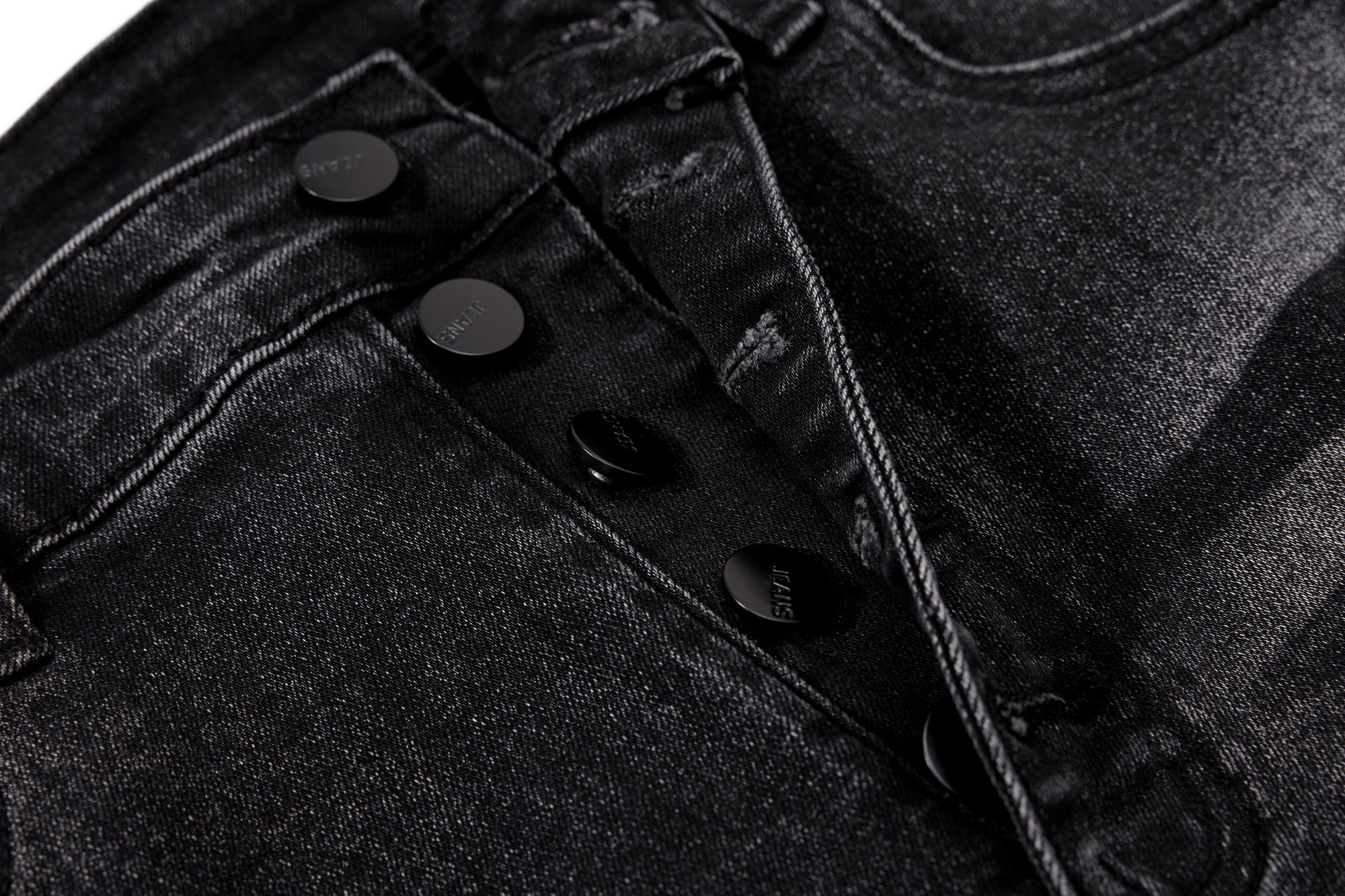 CapCabin Stacked Washed Denim Pants