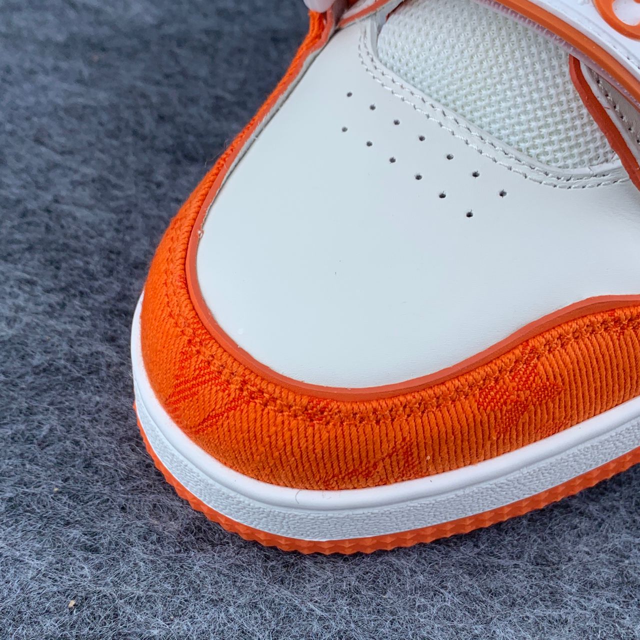 LV Trainer Low ‘Velcro Strap Orange Monogram Denim’: