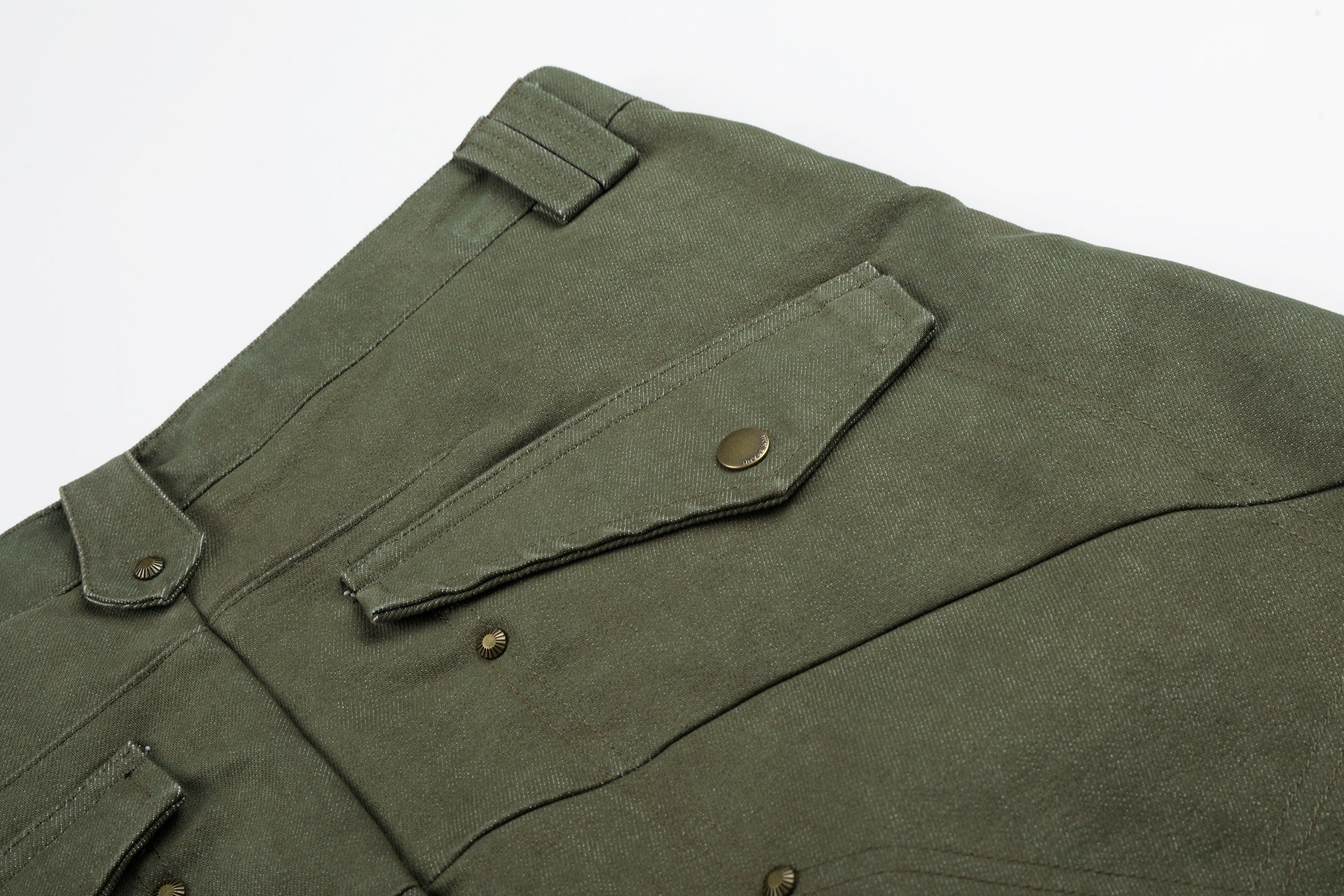 CapCabin “Vintage Utility Fold-Hem Pants”