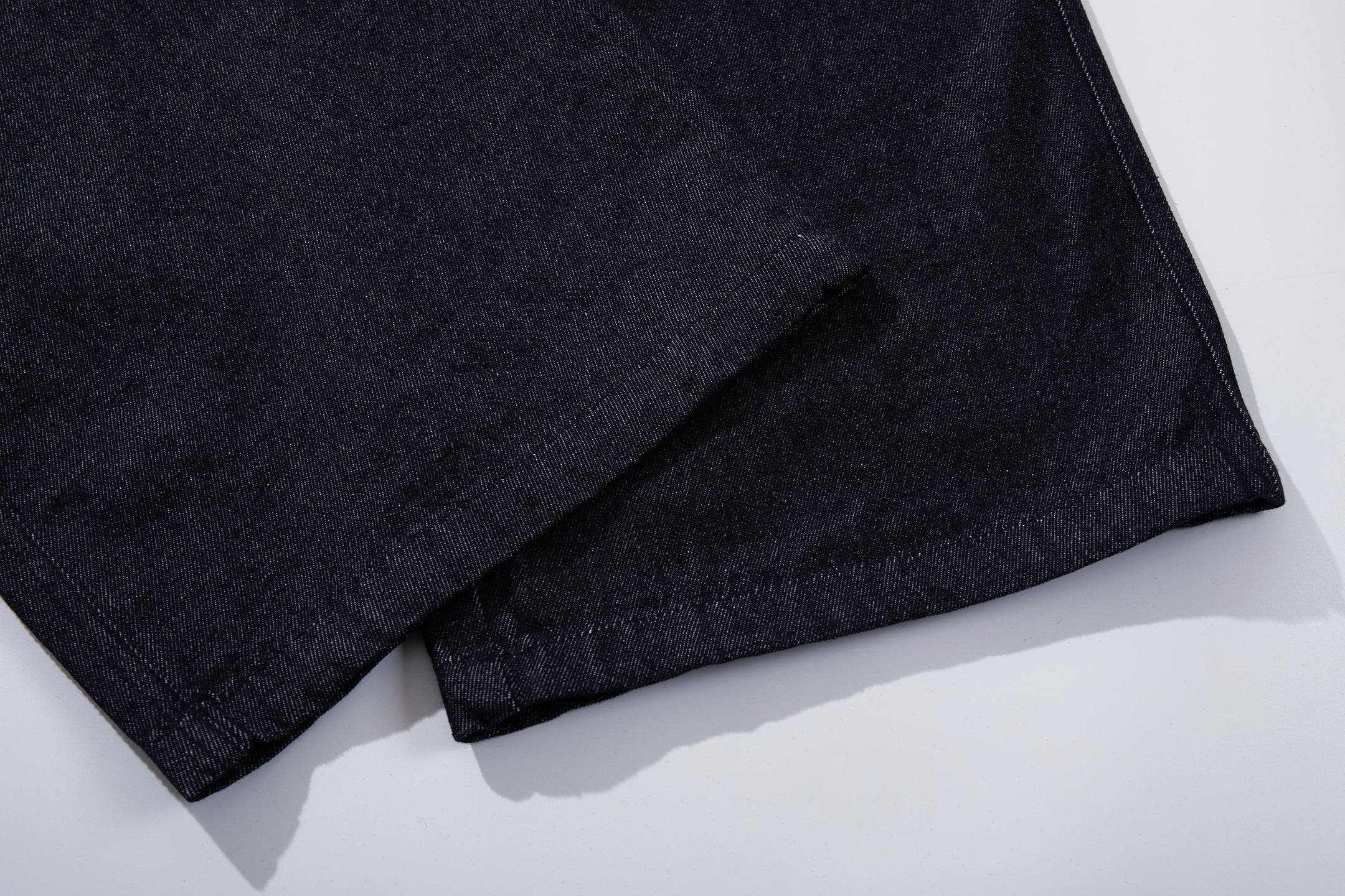CapCabin Panel Construction Wide Leg Denim Pants