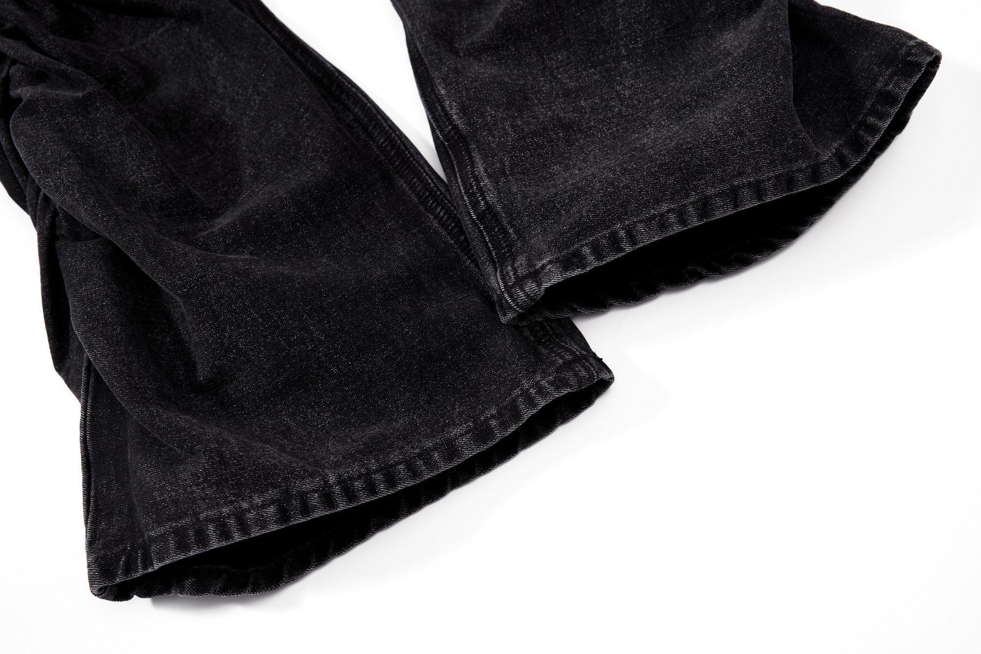 CapCabin Stacked Washed Denim Pants