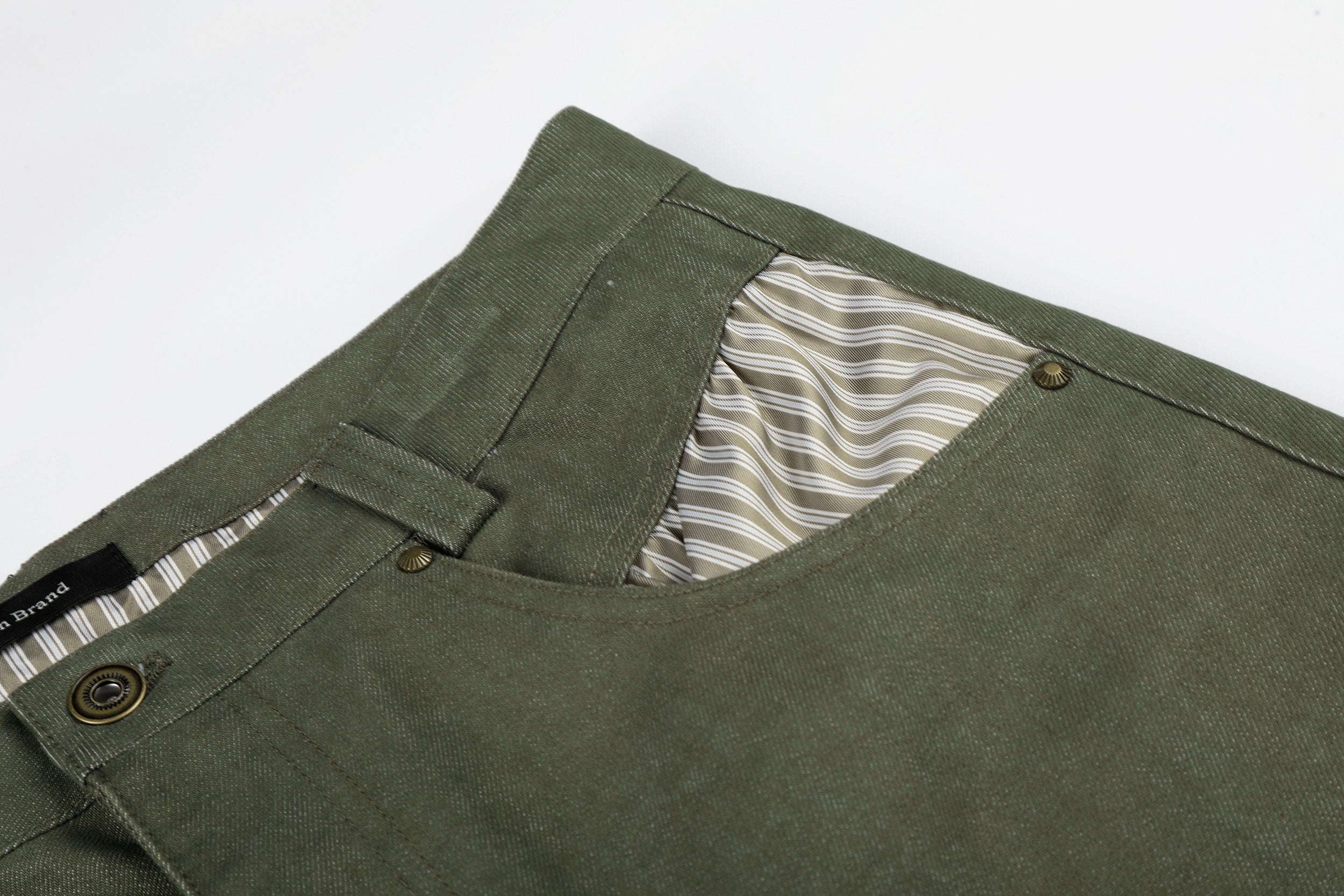 CapCabin “Vintage Utility Fold-Hem Pants”