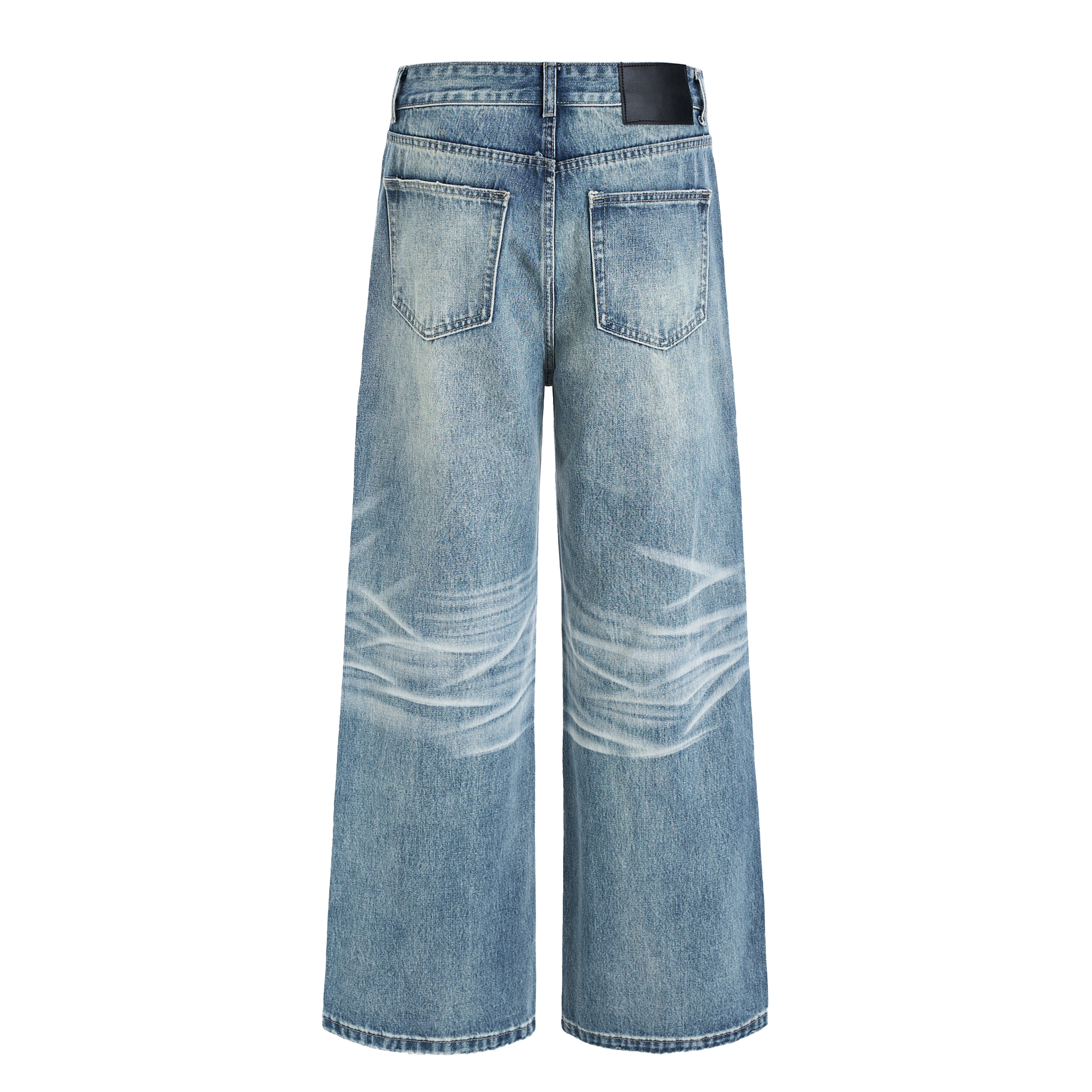 CapCabin Washed Wide-Leg Denim Jeans
