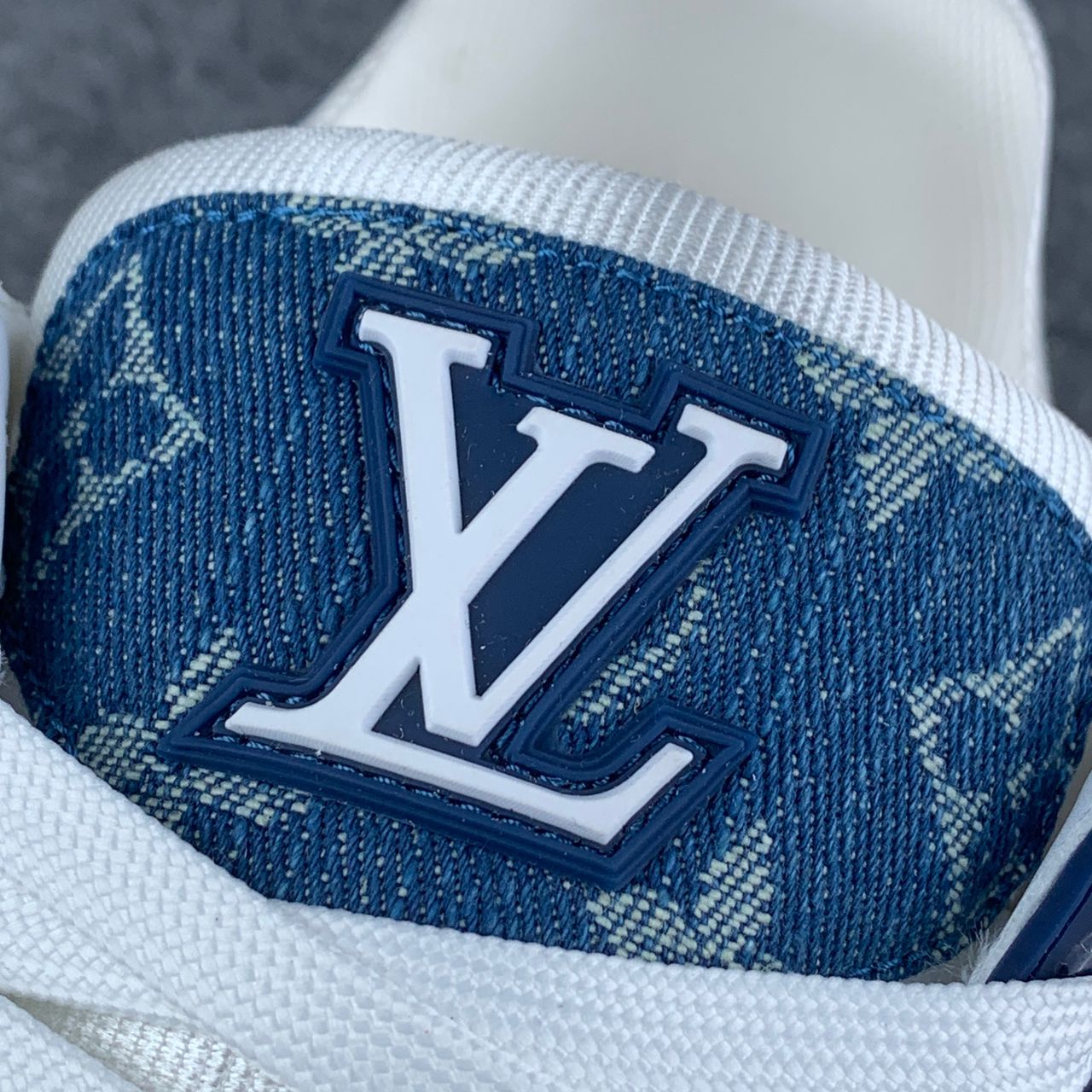 LV Trainer Monogram Denim 'White Blue'