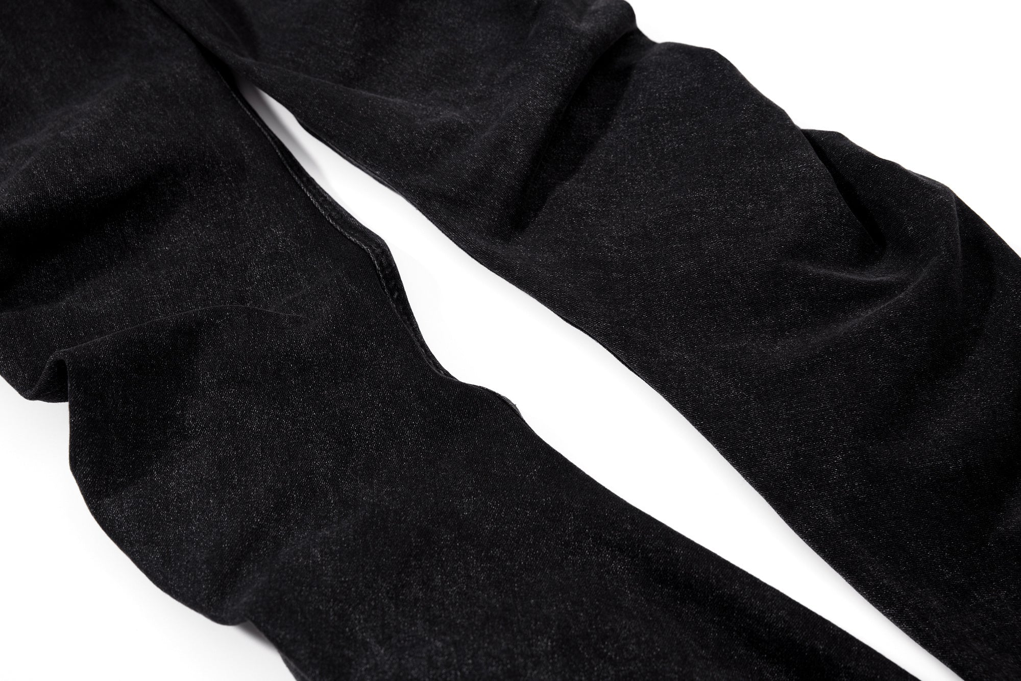 CapCabin Stacked Washed Denim Pants