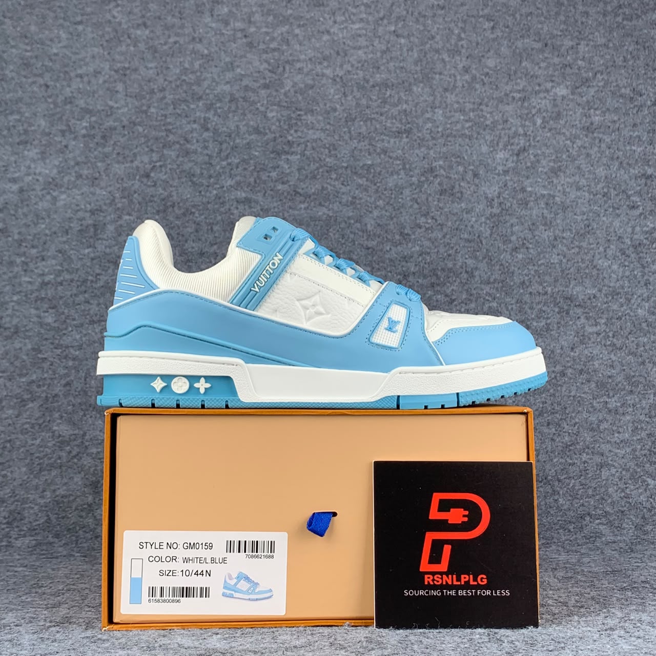 LV Trainer Low 'White Sky Blue'