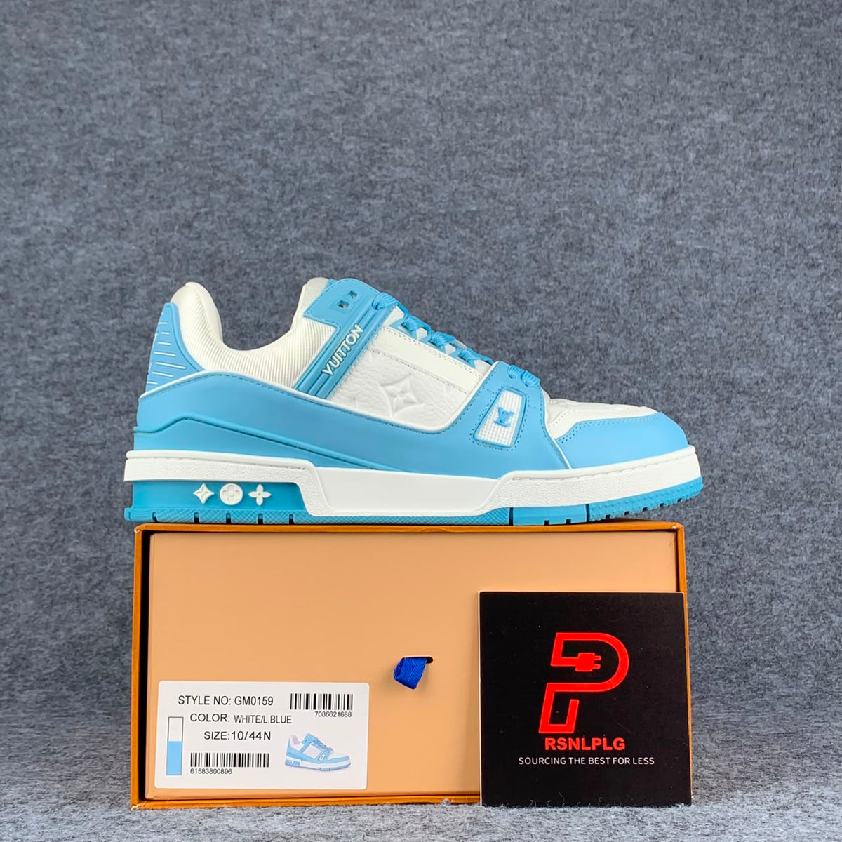 LV Trainer Low 'White Sky Blue'