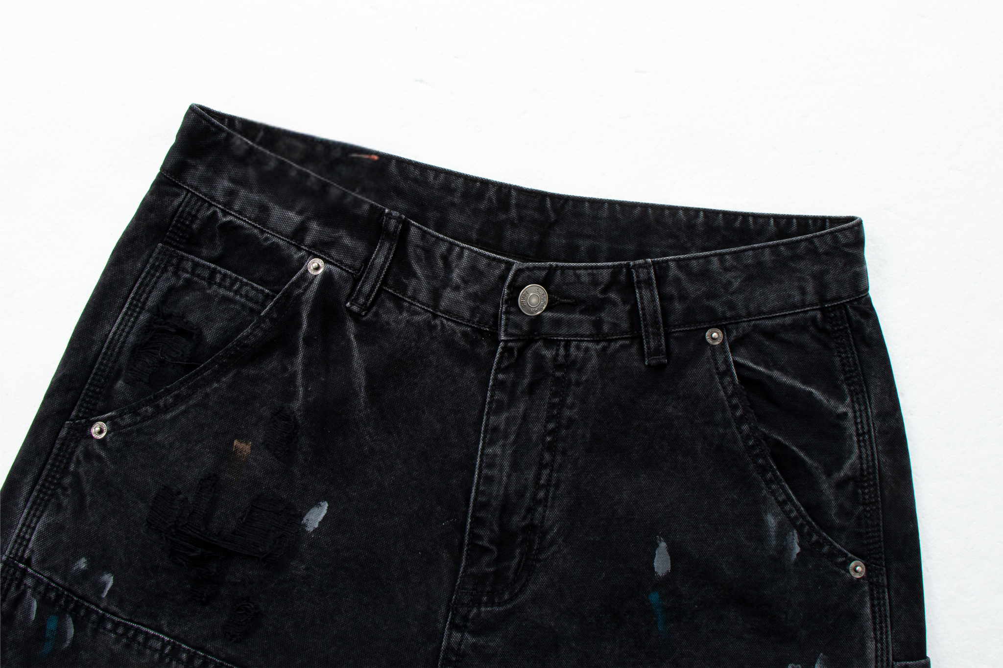 CapCabin Distressed Workwear Denim Pants