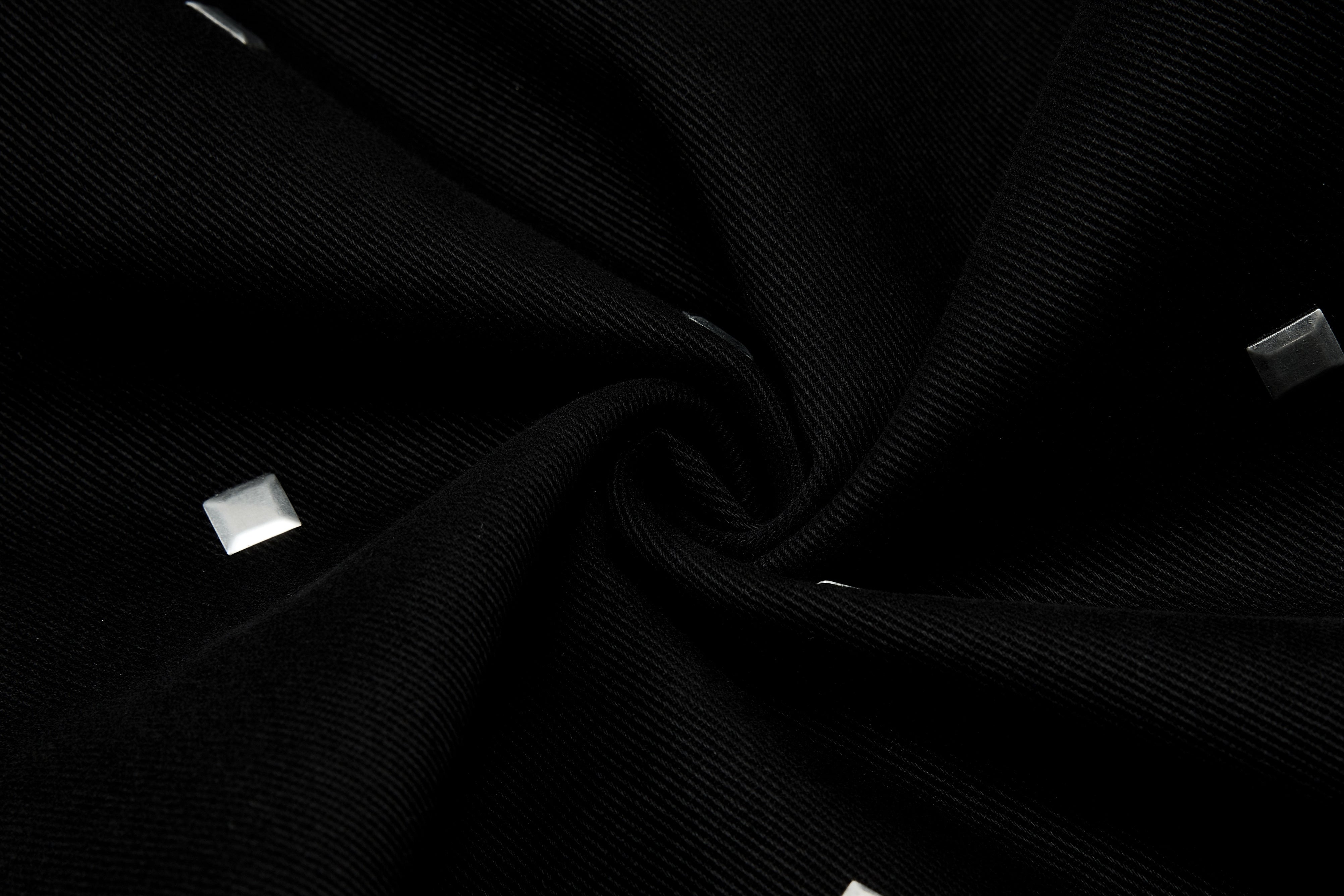 CapCabin Stud Detail Wide-Leg Pants