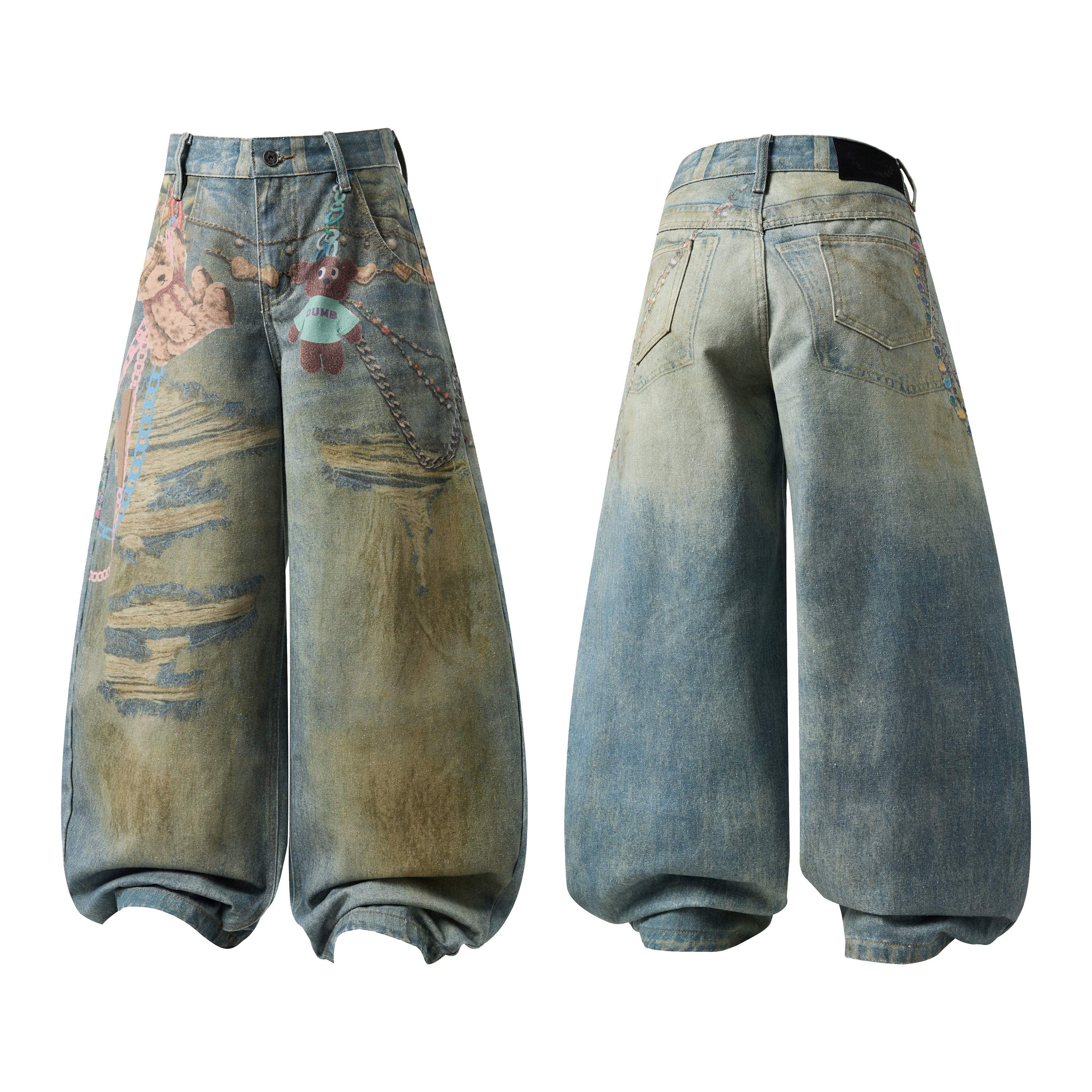 CapCabin “Toychain Graffiti Balloon Jeans”