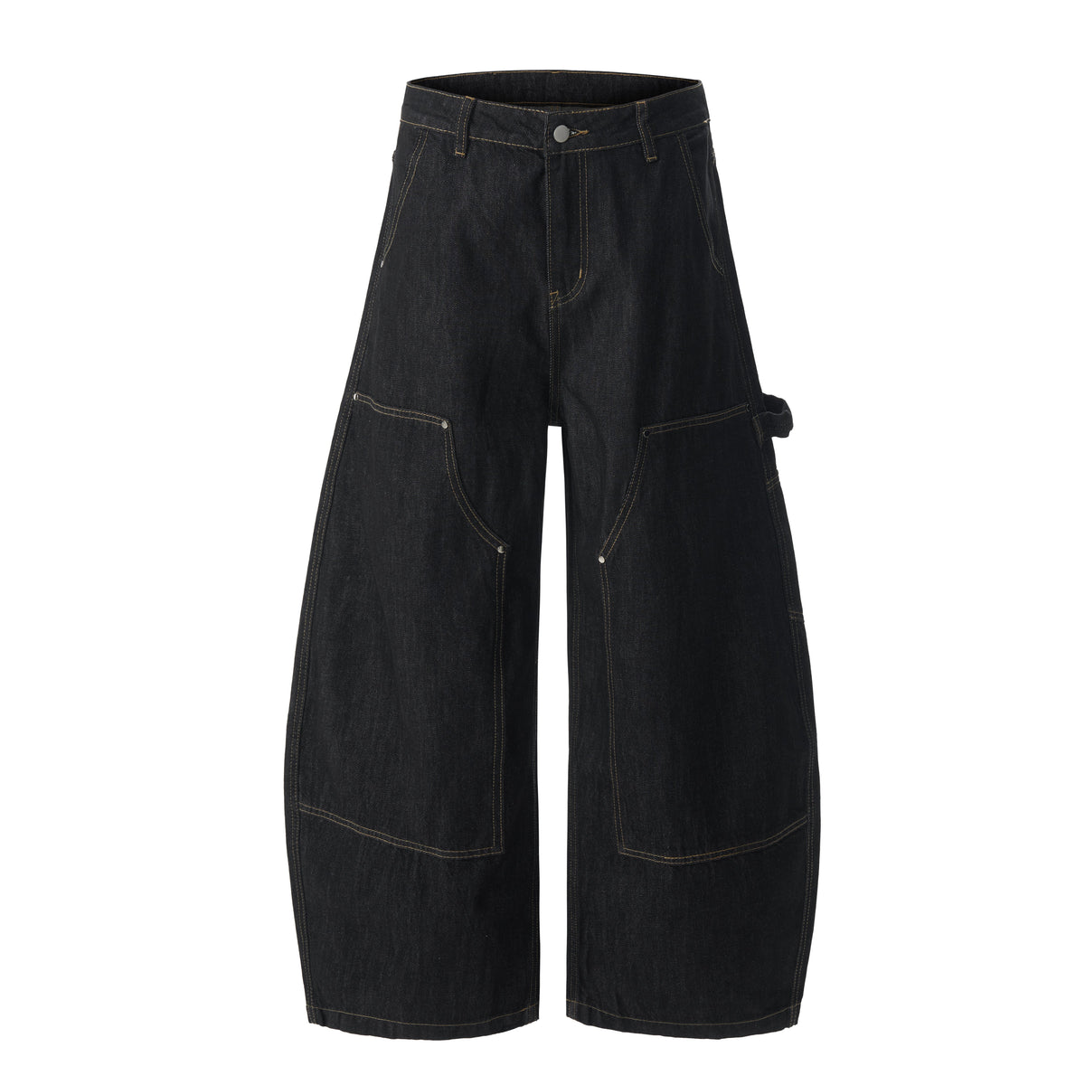 CapCabin Utility Wide-Leg Denim Pants