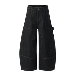 CapCabin Utility Wide-Leg Denim Pants