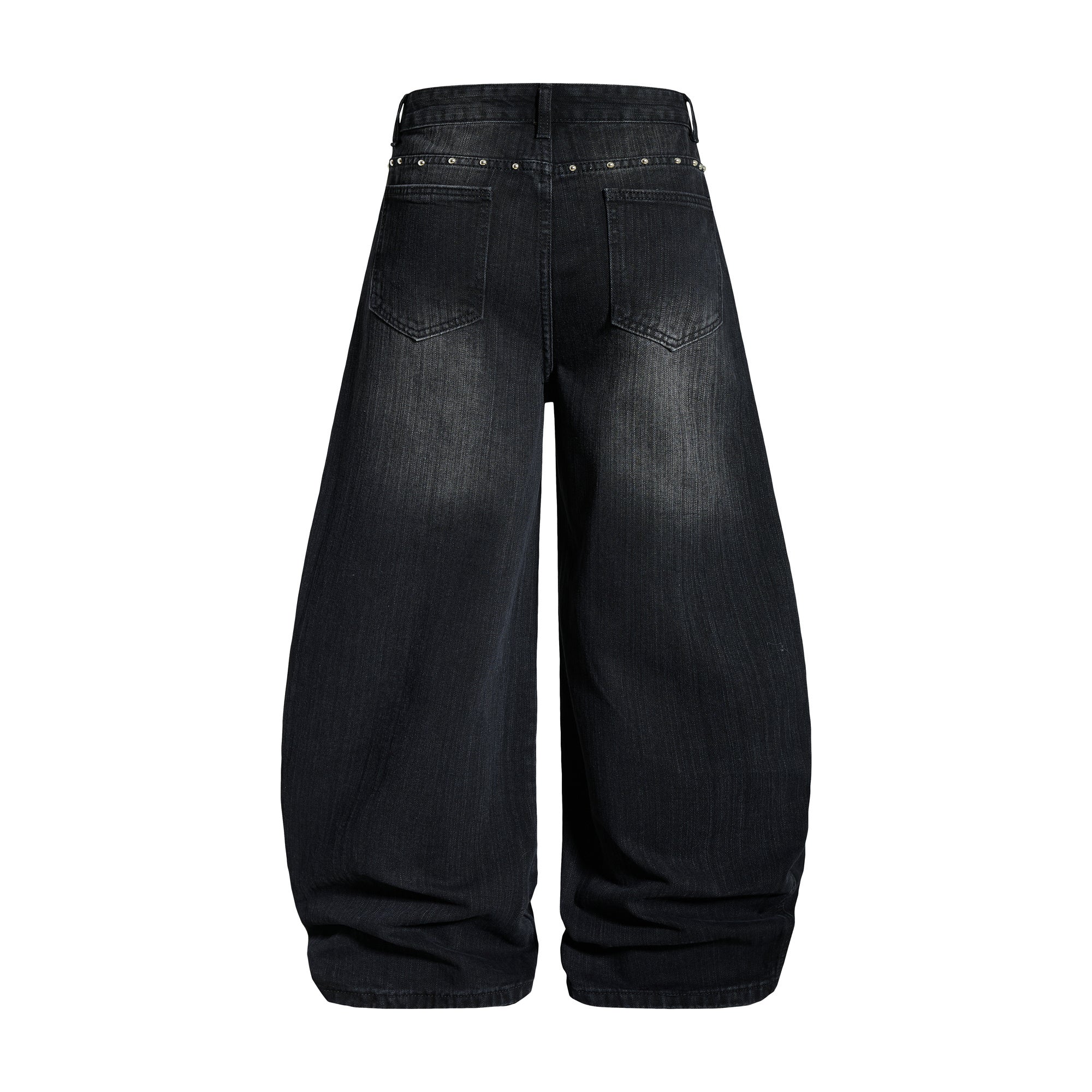 CapCabin “Studded Panel Denim Jeans”
