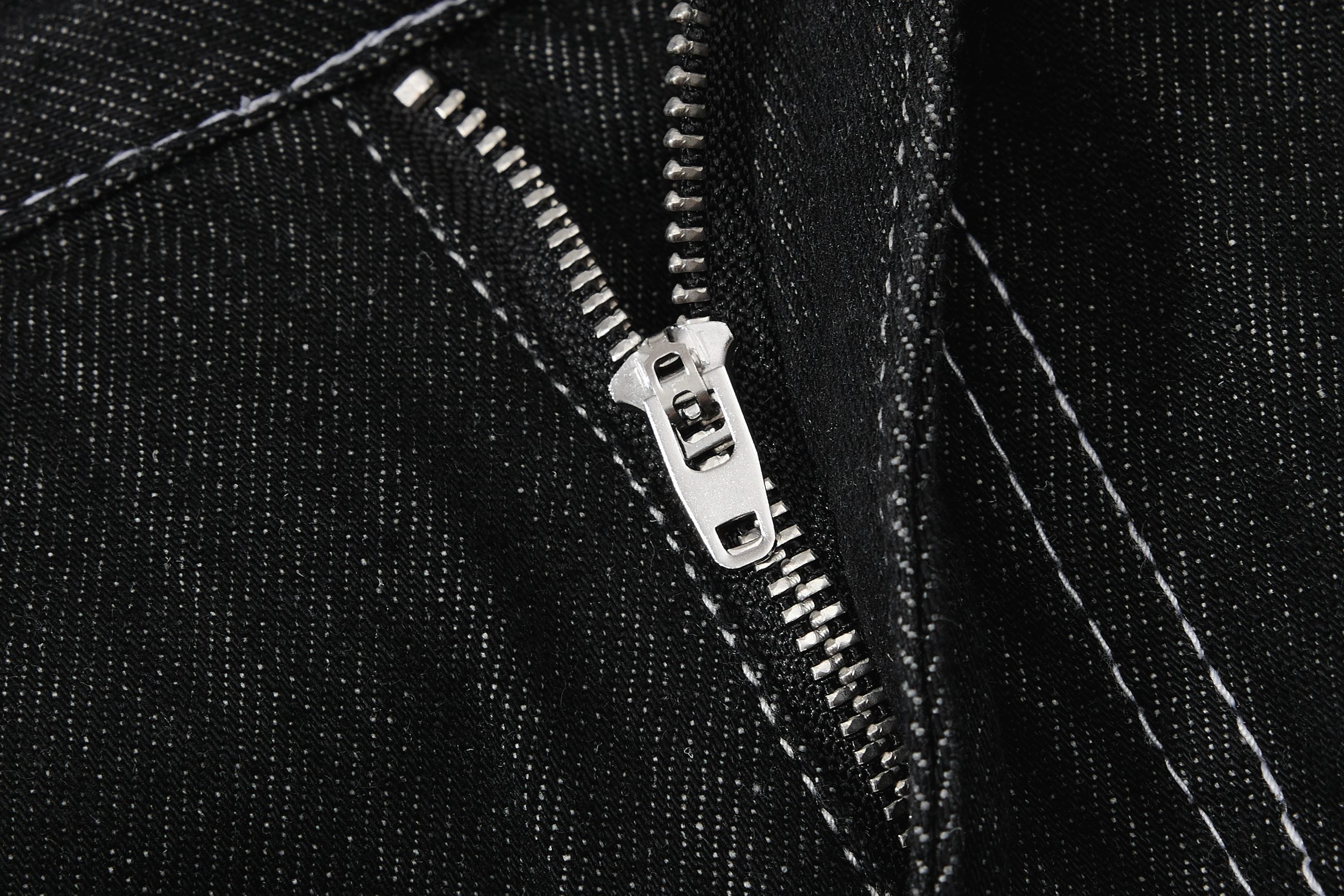 CapCabin Studded Strap Denim Pants