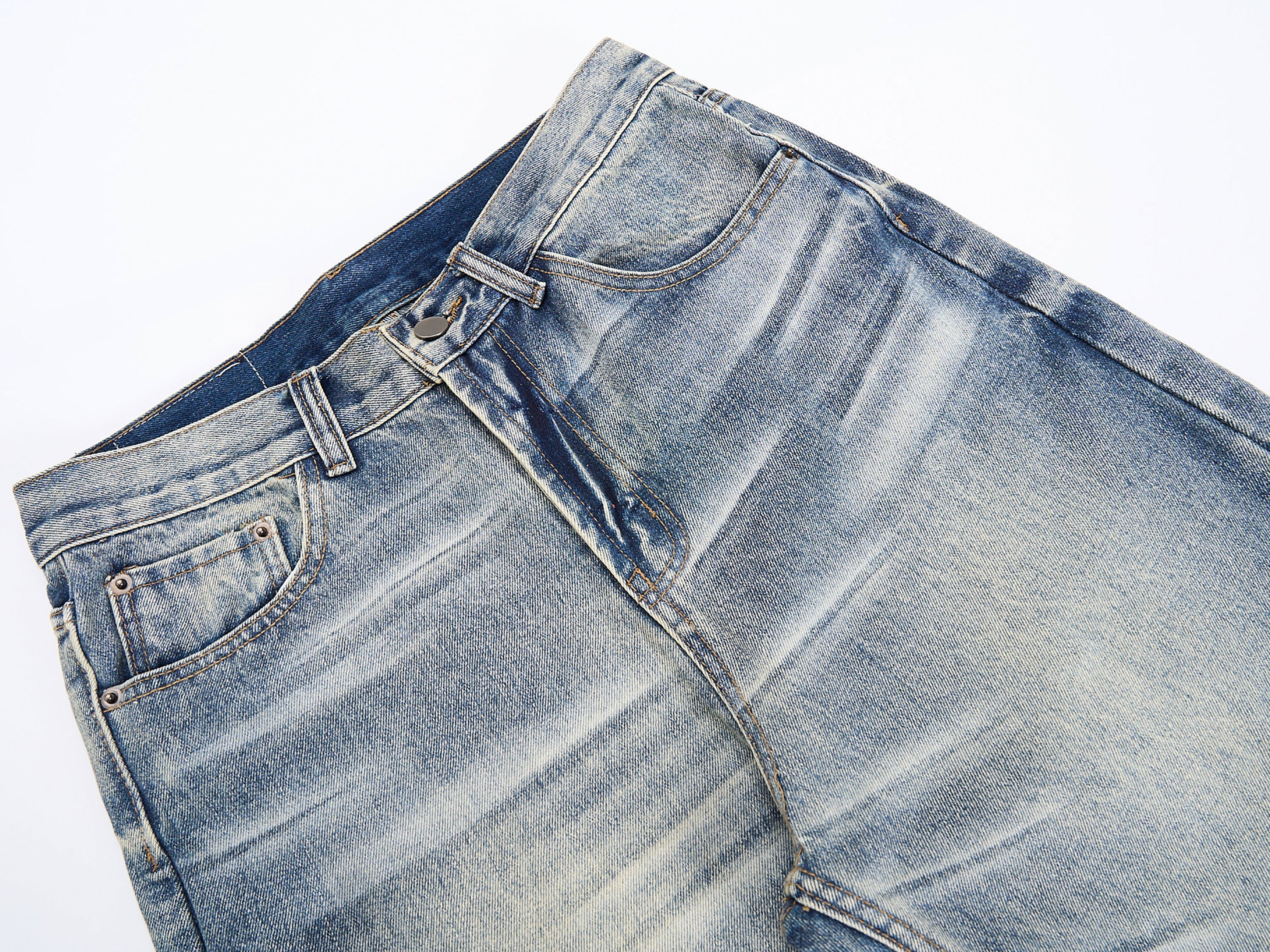 CapCabin Vintage Washed Wide-Leg Jeans