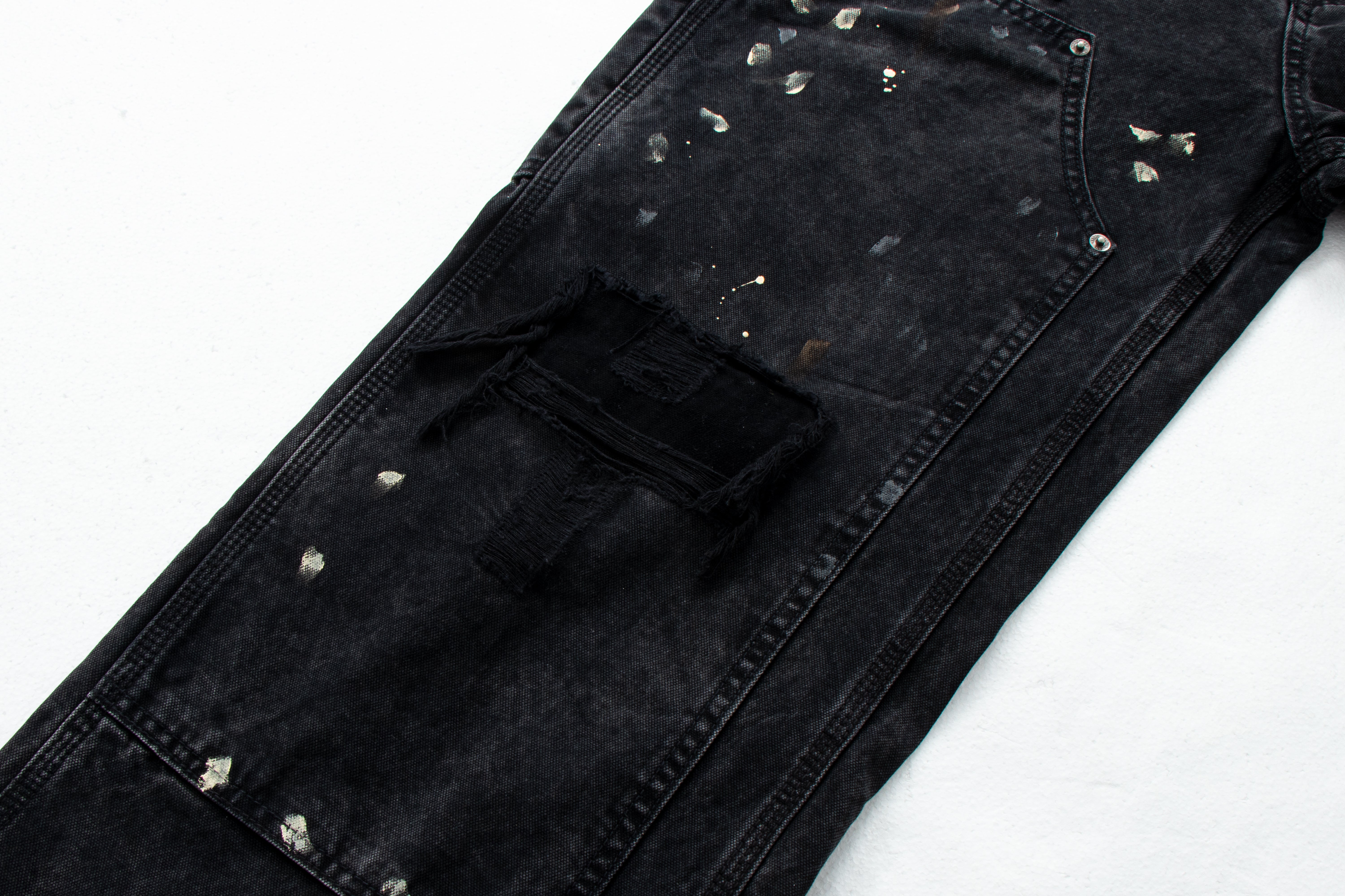 CapCabin Distressed Workwear Denim Pants
