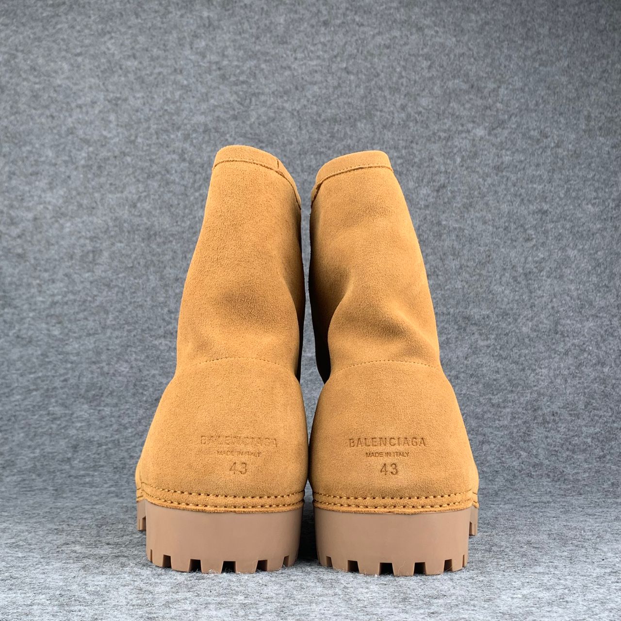 Balenciaga Alaska Fur Low Boot 'Brown'