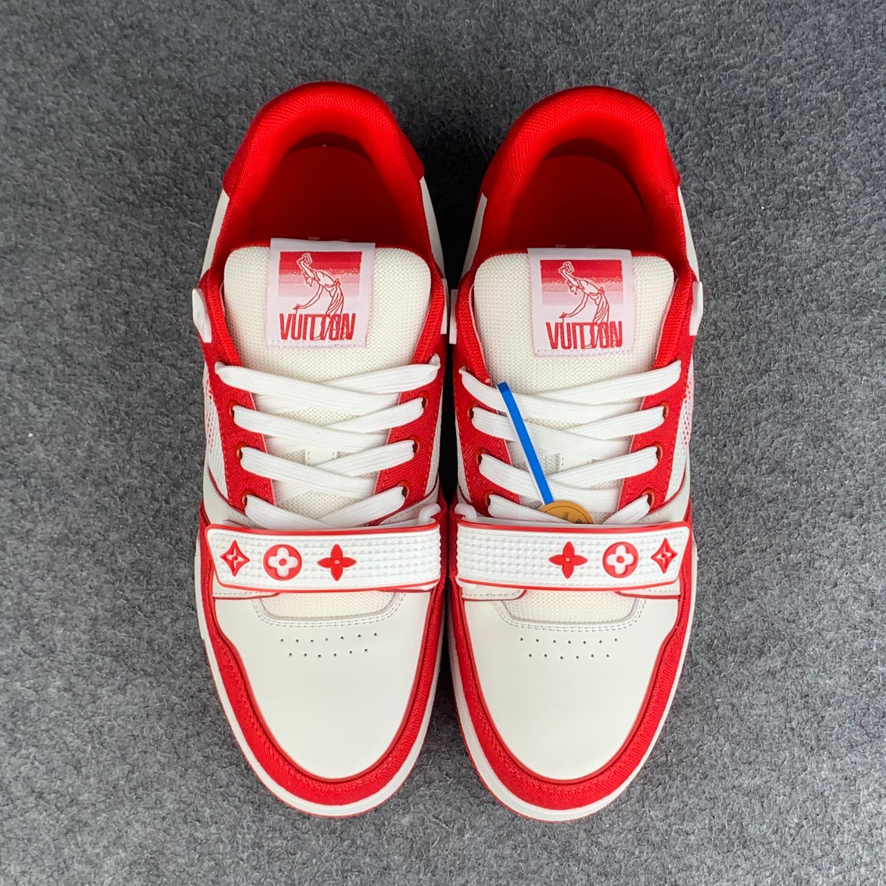 LV Trainer ' Red Monogram Denim '