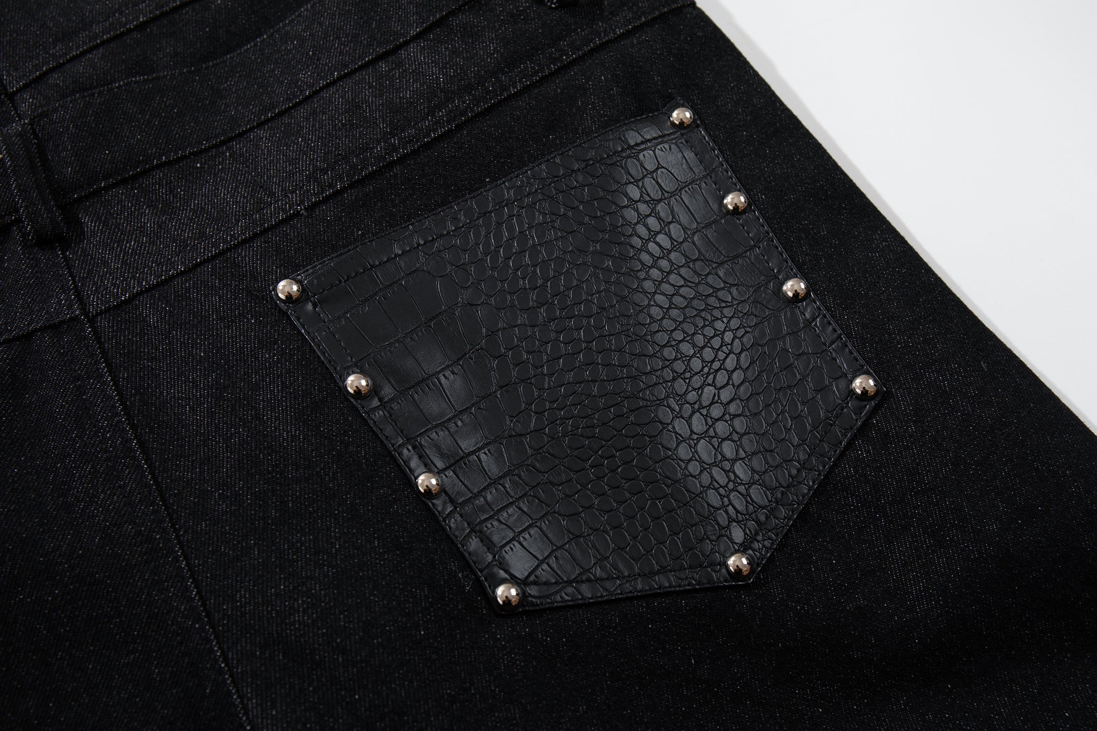 CapCabin Wide Leg Button Fly Denim Pants