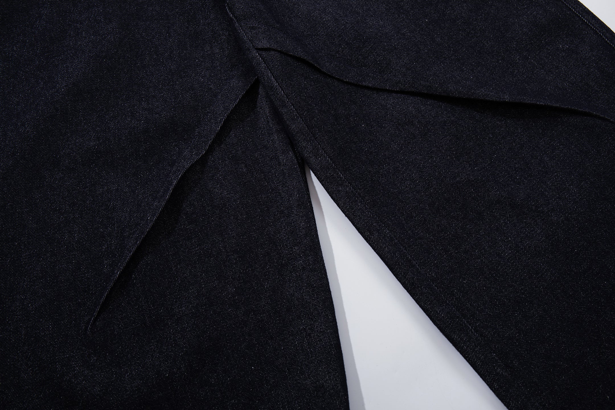 CapCabin Panel Construction Wide Leg Denim Pants