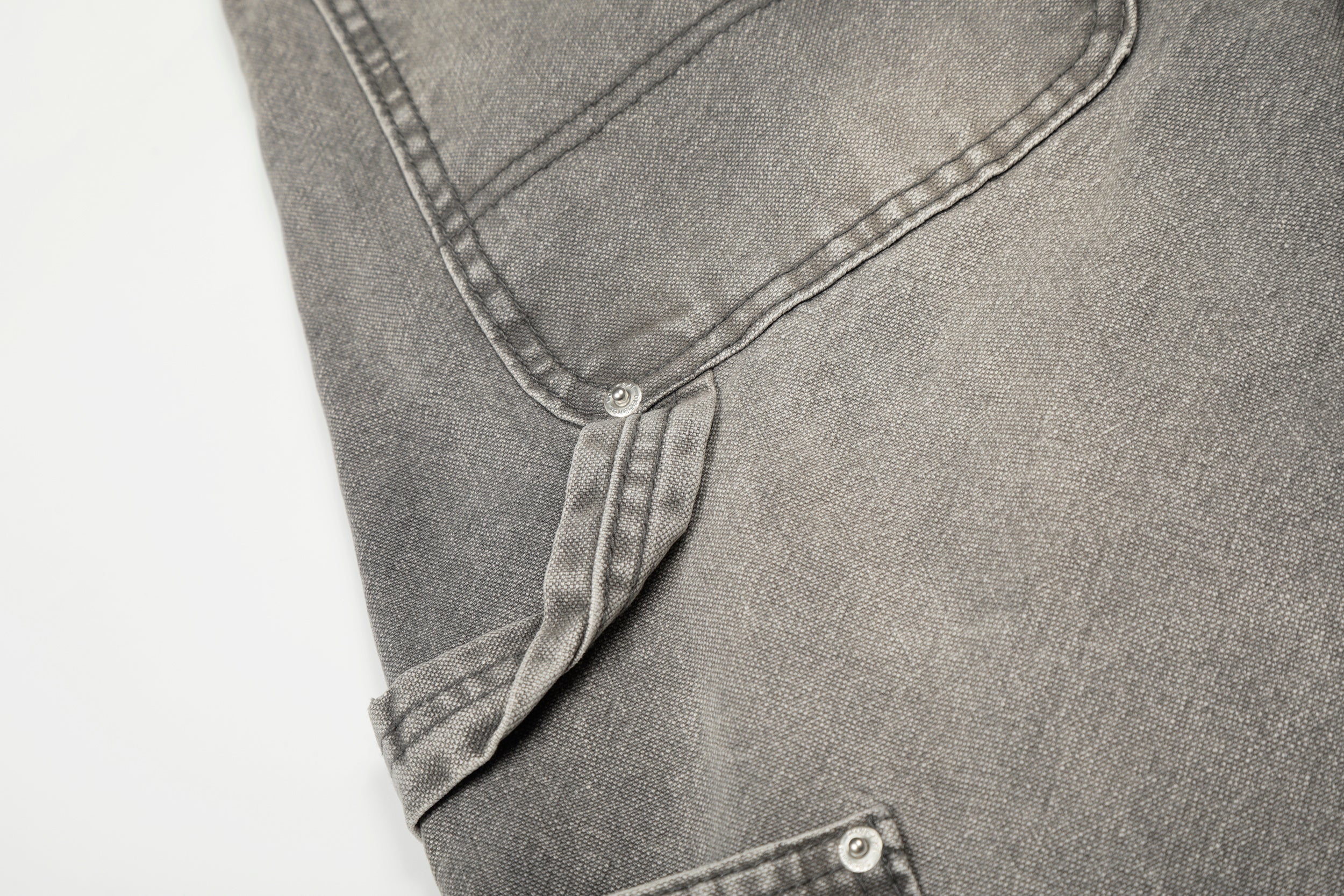 CapCabin Washed Utility Distressed Denim Jeans