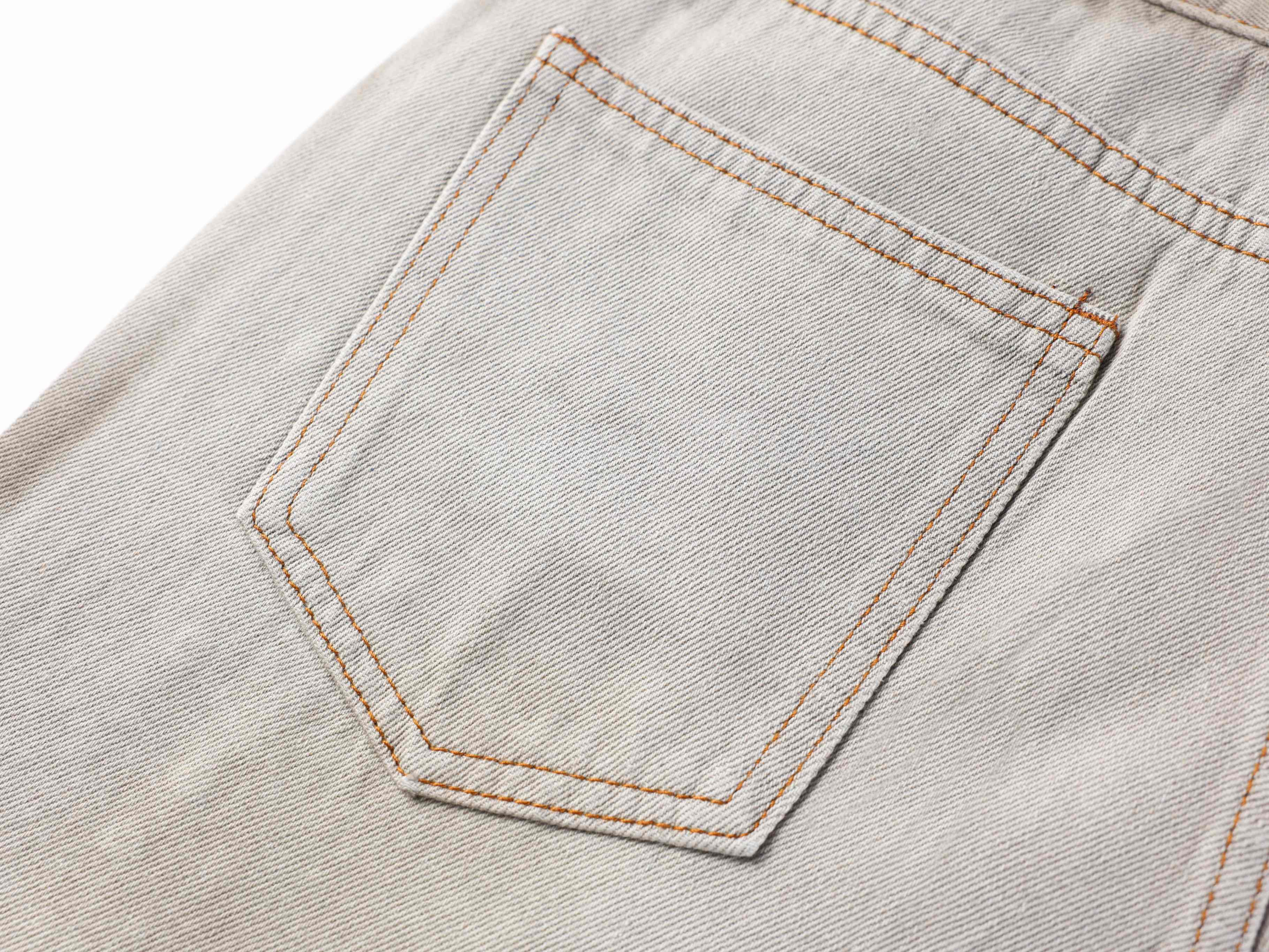 CapCabin Washed Balloon Fit Denim Pants