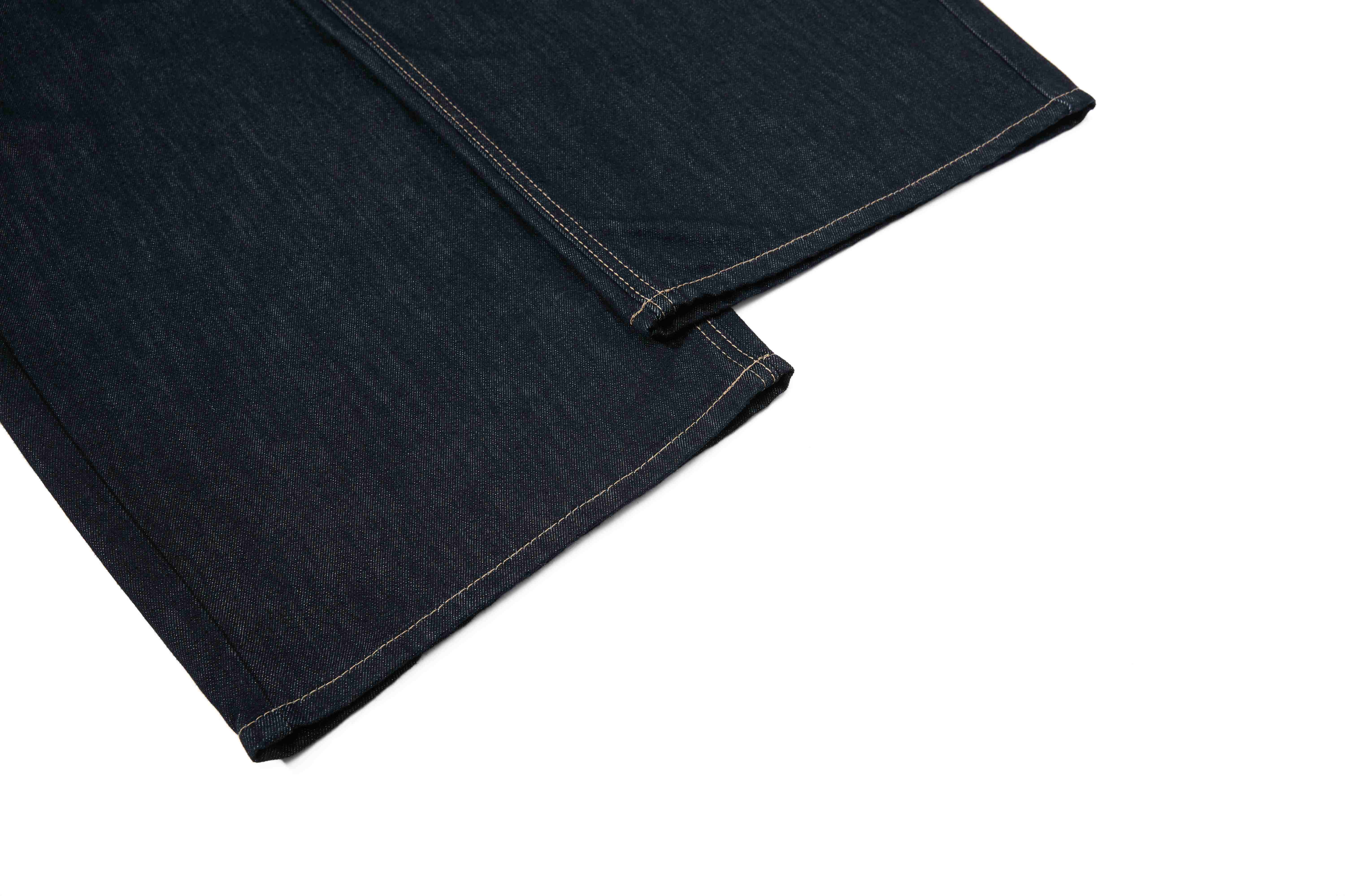 CapCabin Buckle Detail Wide-Leg Denim Pants