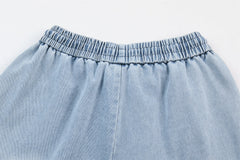 CapCabin Sculpted Denim Balloon Pants