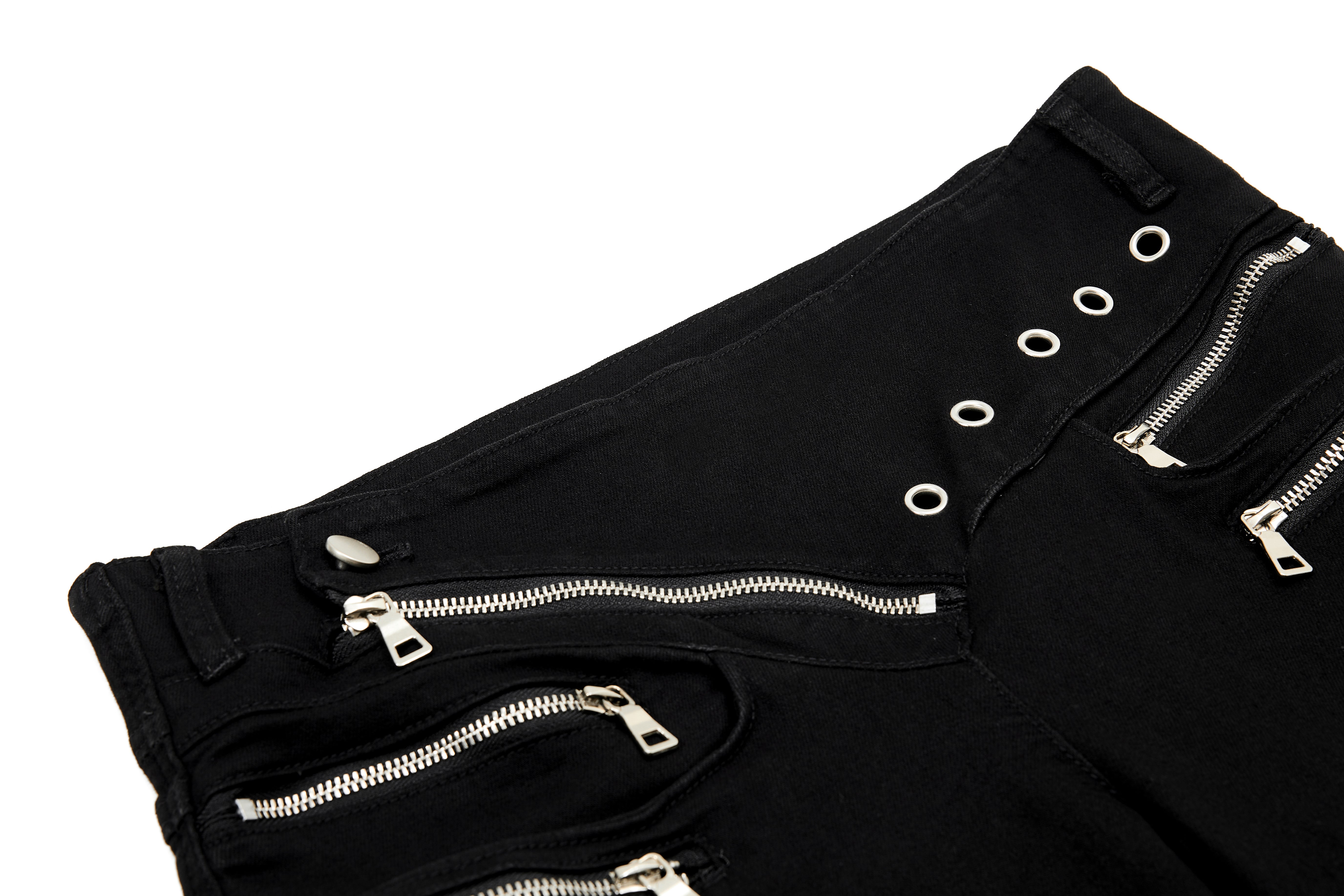 CapCabin Zipper Detail Flared Pants