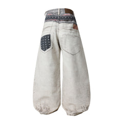 CapCabin “Layered Belt Utility Balloon Jeans”
