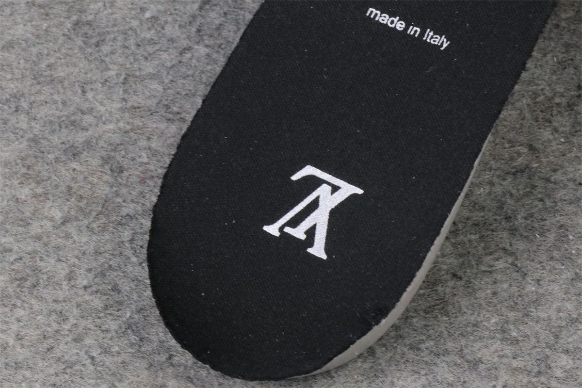 LV Trainer Low 'Velcro Strap - Black Monogram Denim'