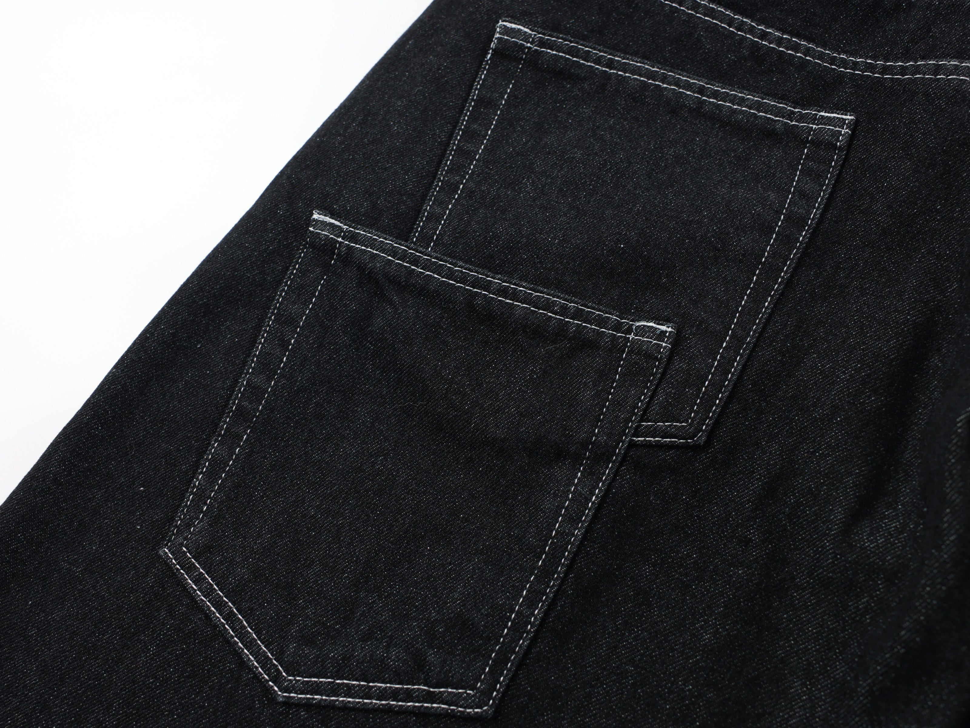 CapCabin Double-Waist Utility Denim Pants
