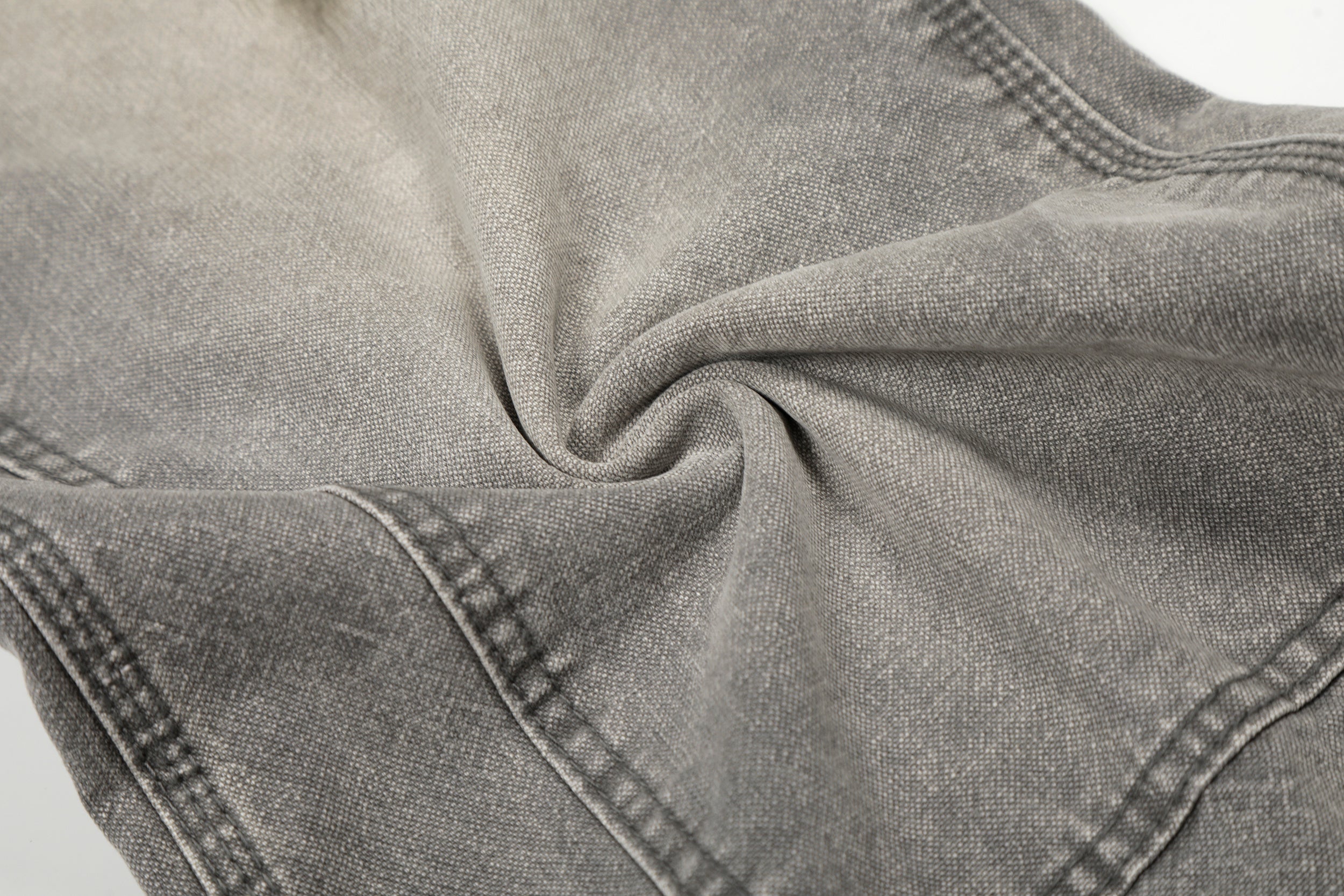CapCabin Washed Utility Distressed Denim Jeans