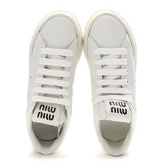 Calfskin Womens Low Top Sneakers 6.5 White