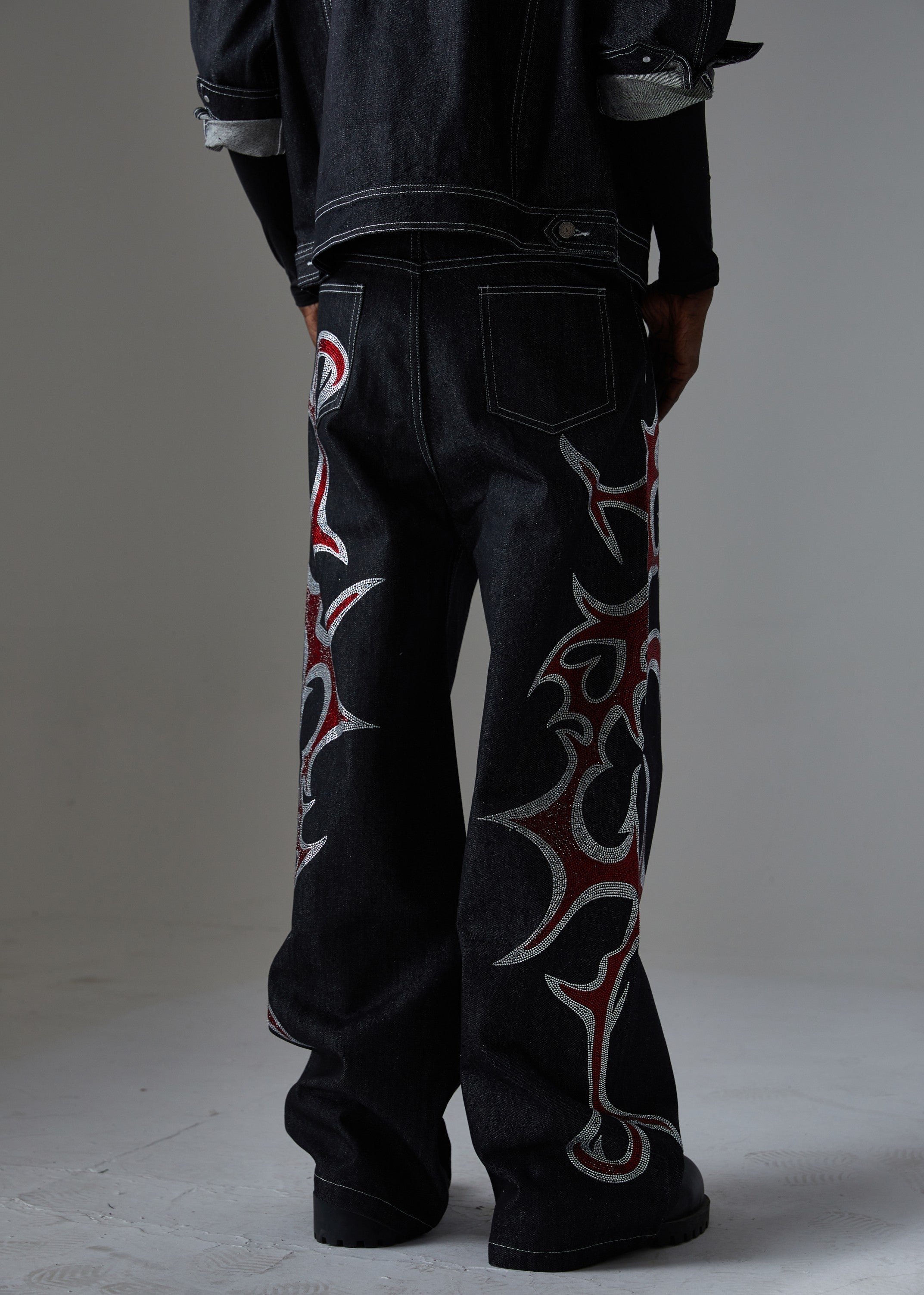 CapCabin Graphic Denim Pants