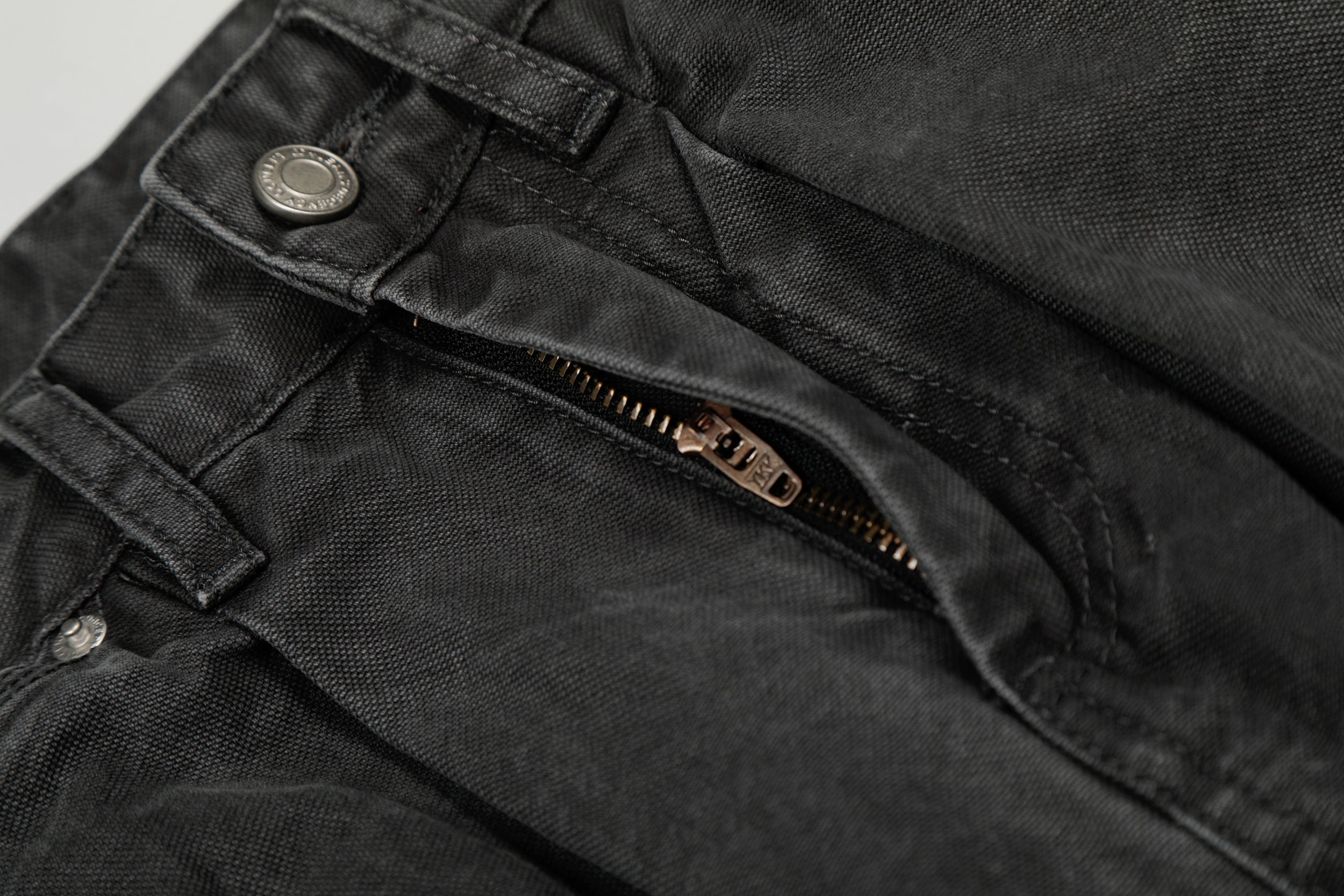 CapCabin Washed Utility Wide-Leg Denim Pants