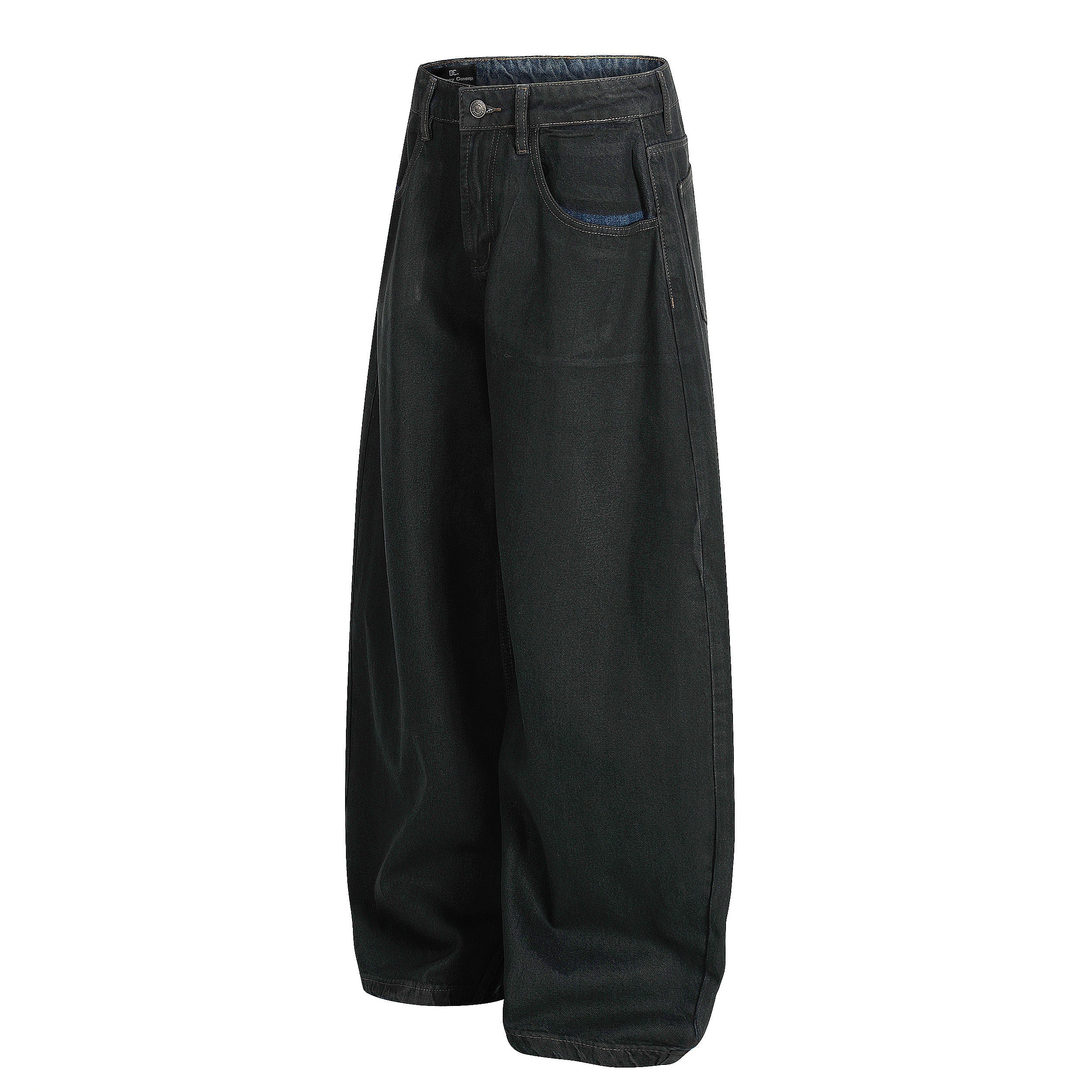 CapCabin Minimal Curved Denim Pants