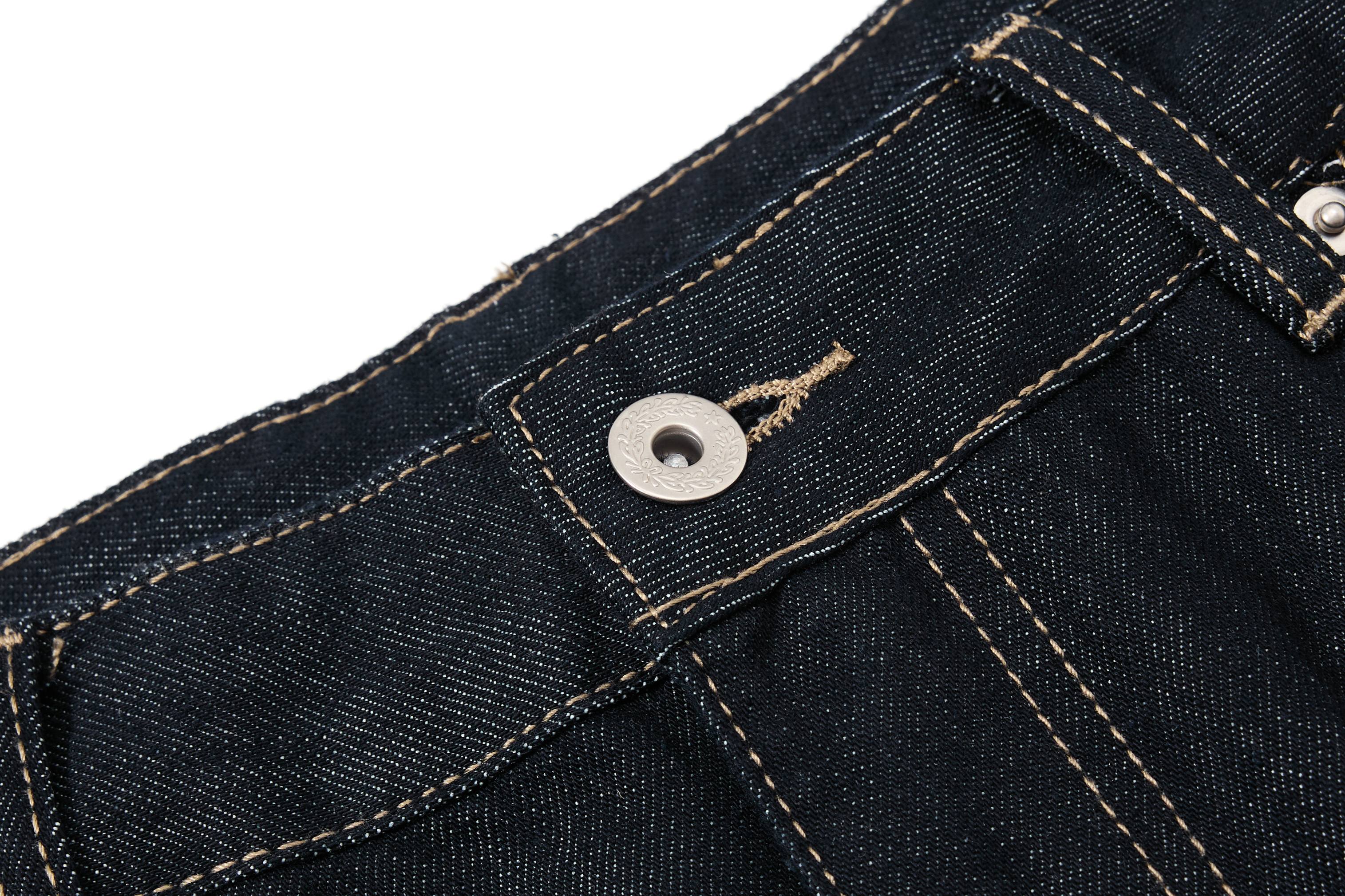 CapCabin Buckle Detail Wide-Leg Denim Pants