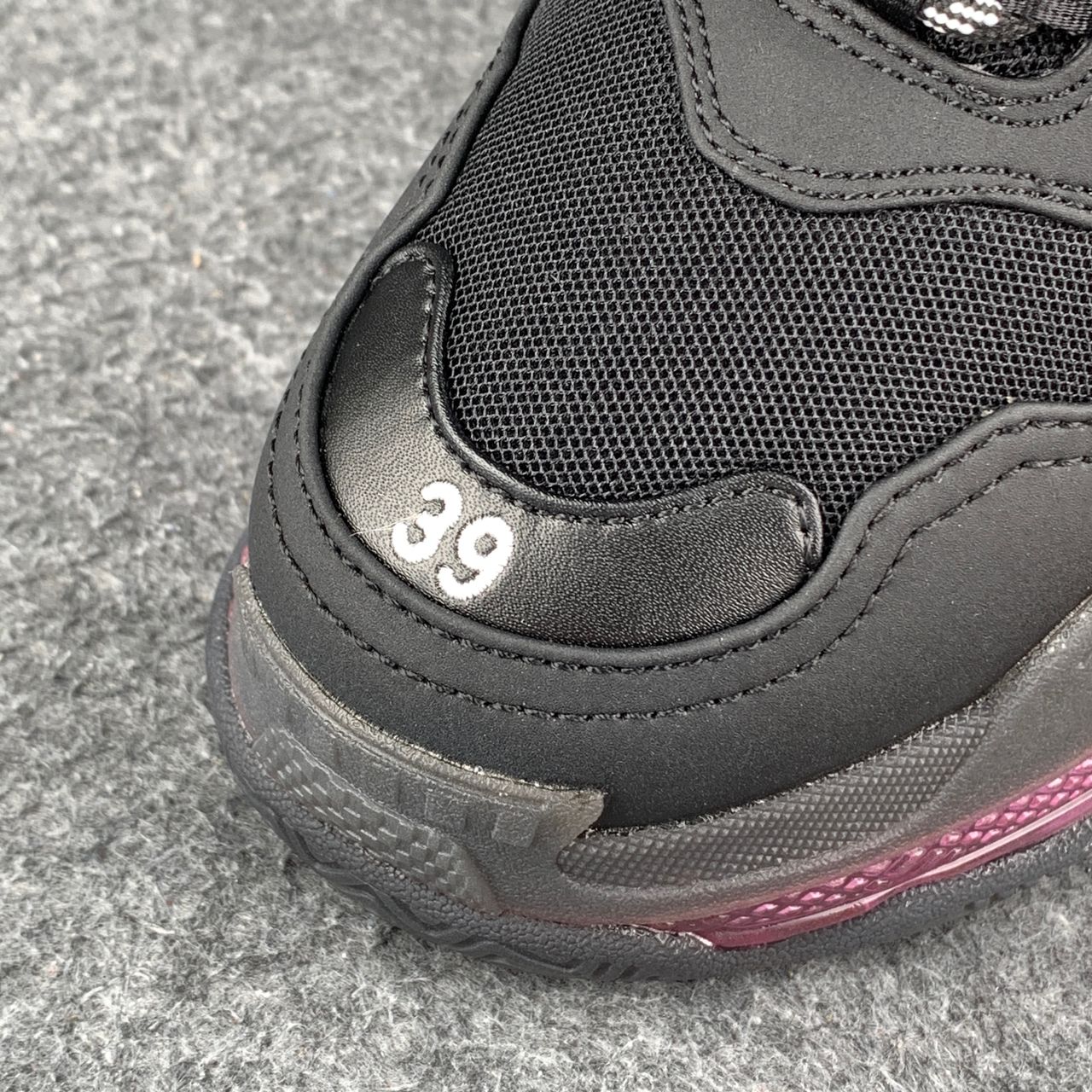 Balenciaga Wmns Triple S 'Clear Sole - Black Pink Neon'