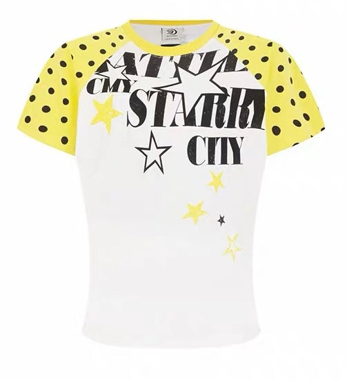 CapCabin “Starry City Contrast Raglan Tee”(Slim fit)