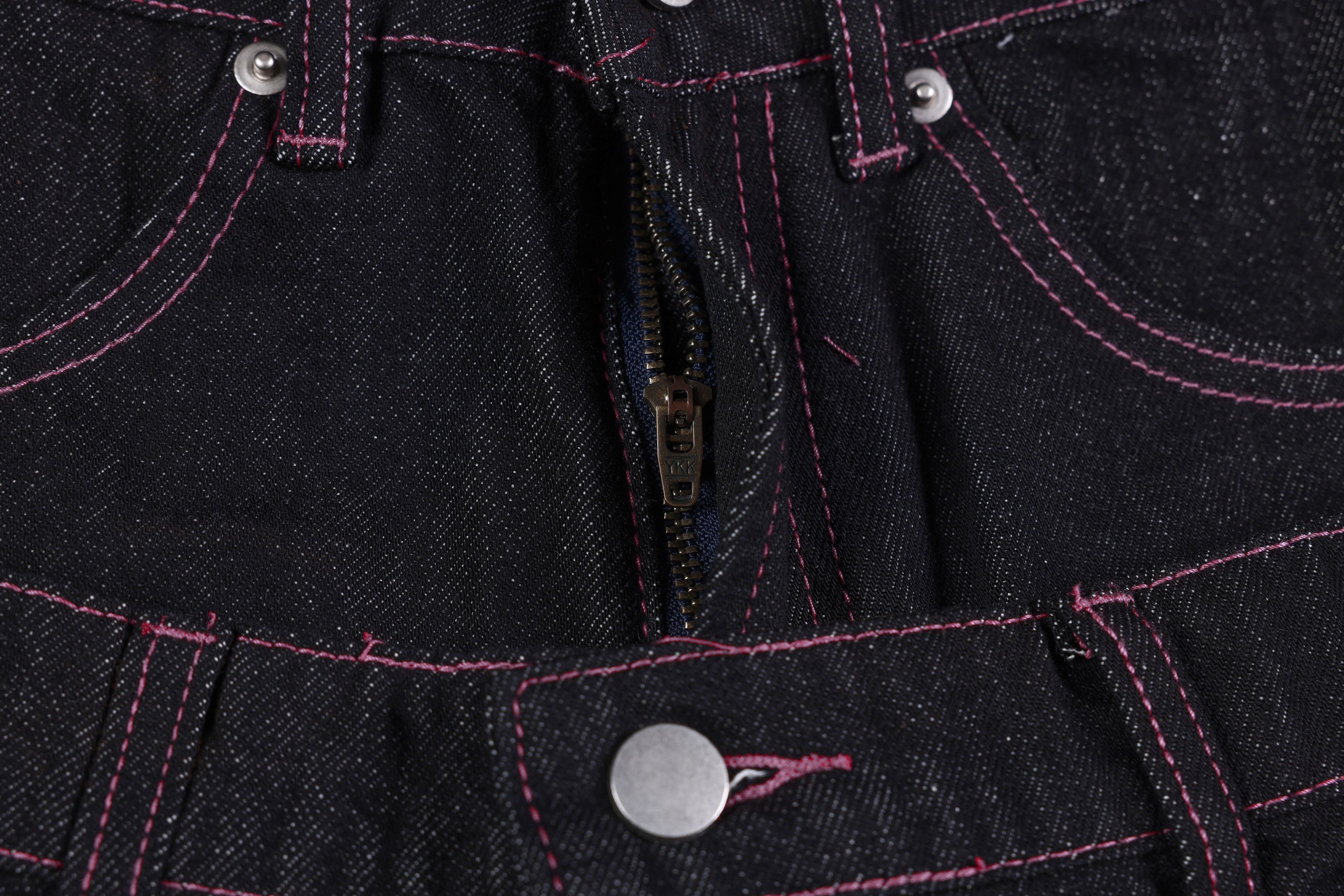 CapCabin Double Waist Star Denim Pants